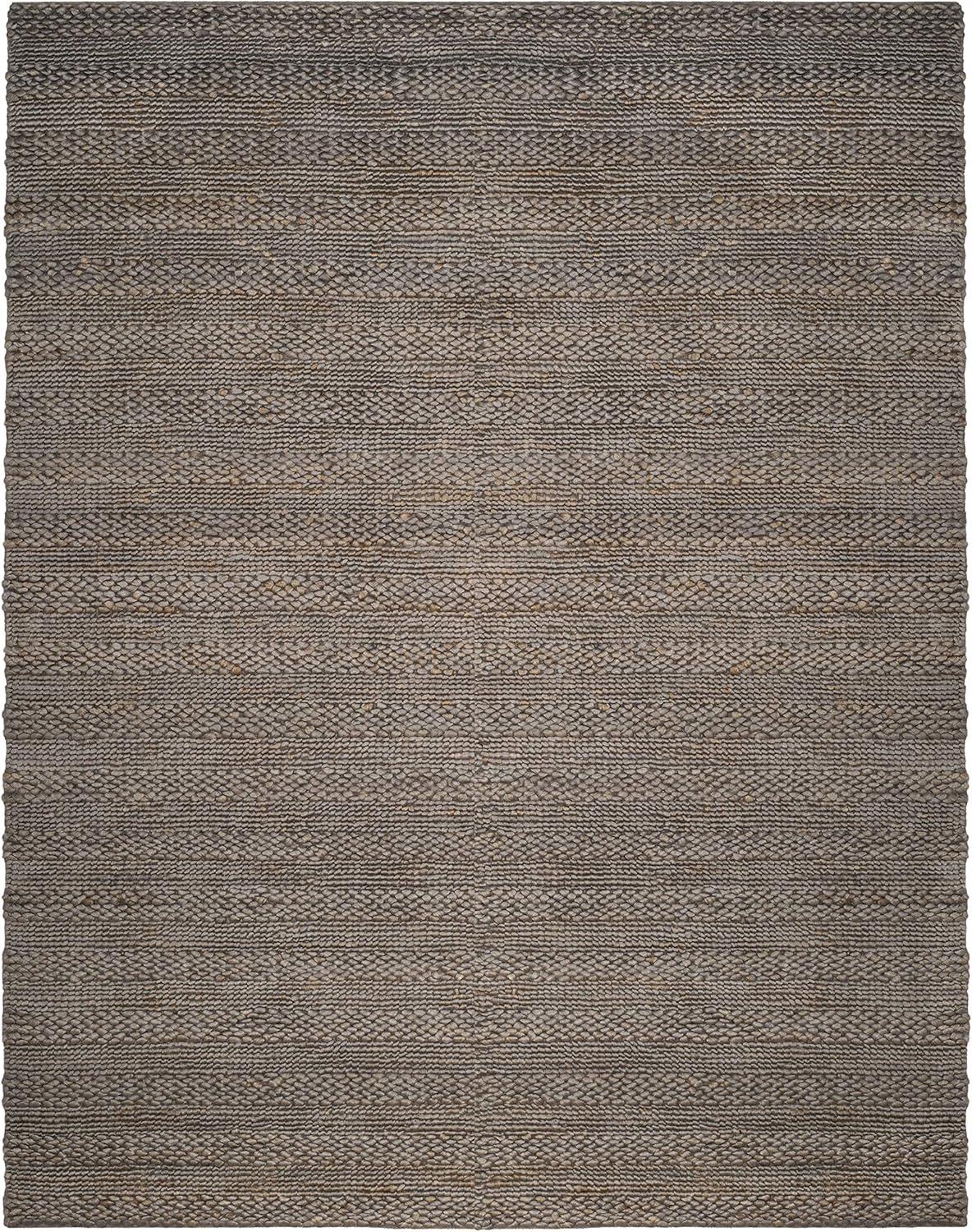 Hand-Woven Natural Fiber Rectangular Area Rug, Beige, 8' x 10'