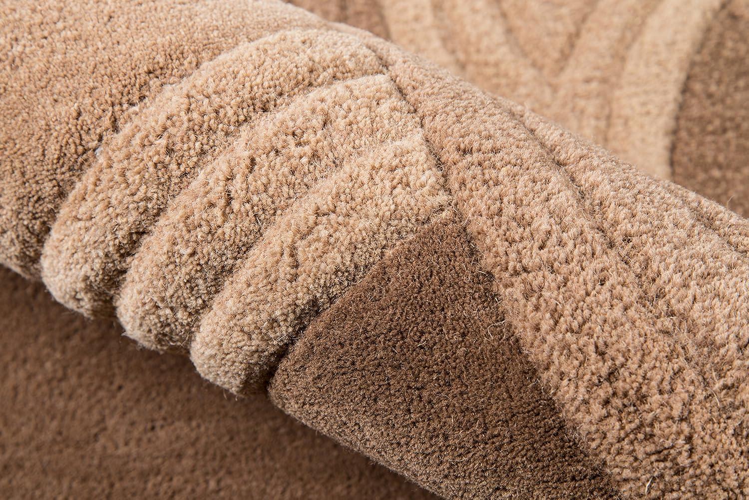 Momeni Transitional Rectangle Area Rug, Mocha, 3'6" X 5'6"