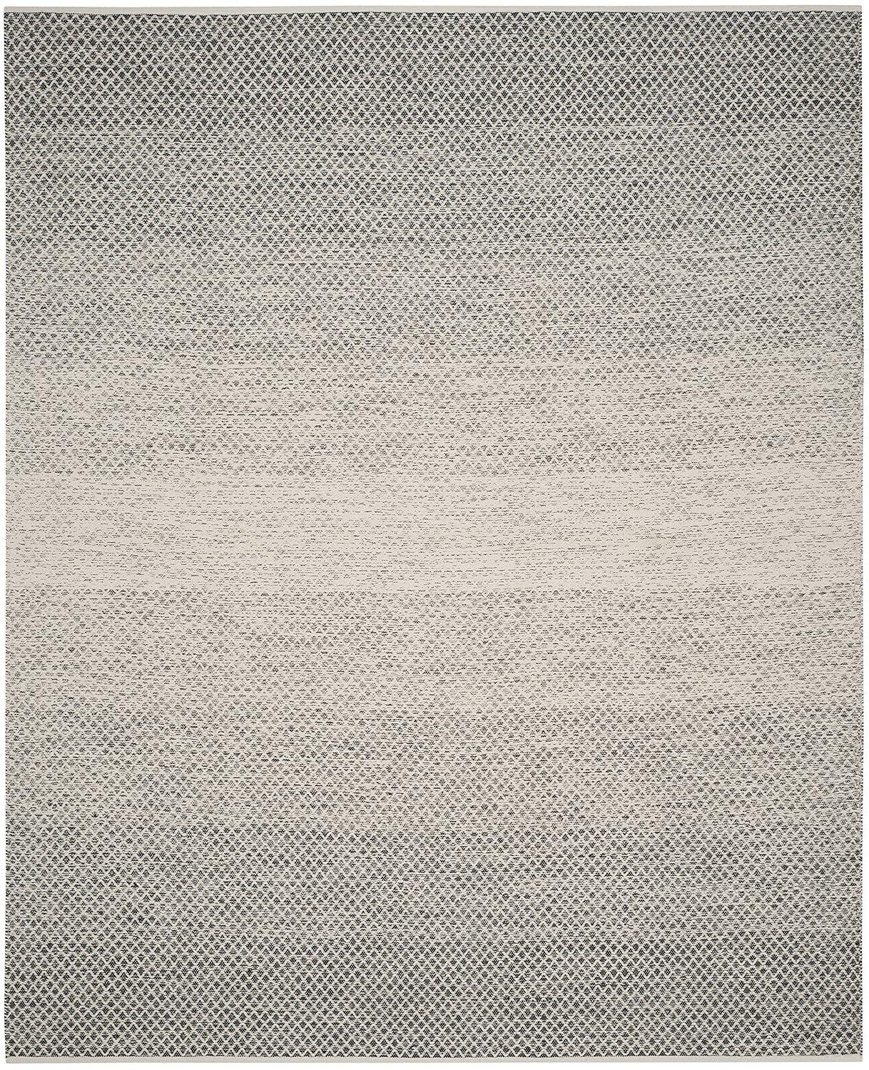 Montauk MTK601 Hand Woven Indoor Area Rug - Black/Ivory - 8'x10' - Safavieh