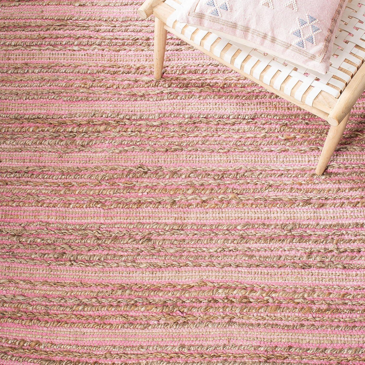 Cape Cod CAP851 Woven Indoor Area Rug - Light Pink - 5'x8' - Safavieh