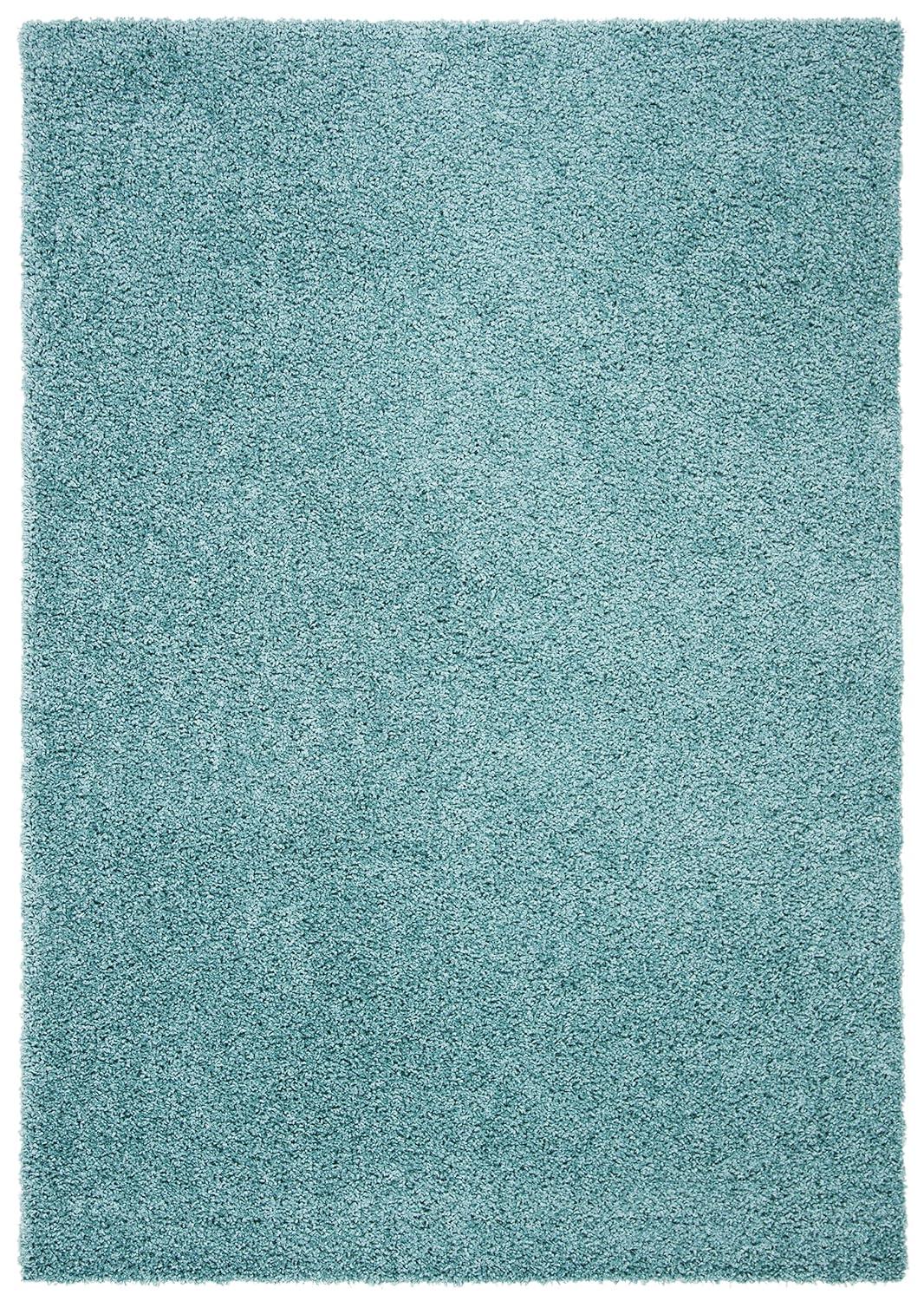 Primo Shag PRM300 Power Loomed Area Rug - Aqua - 5'3"x7'6" - Safavieh.