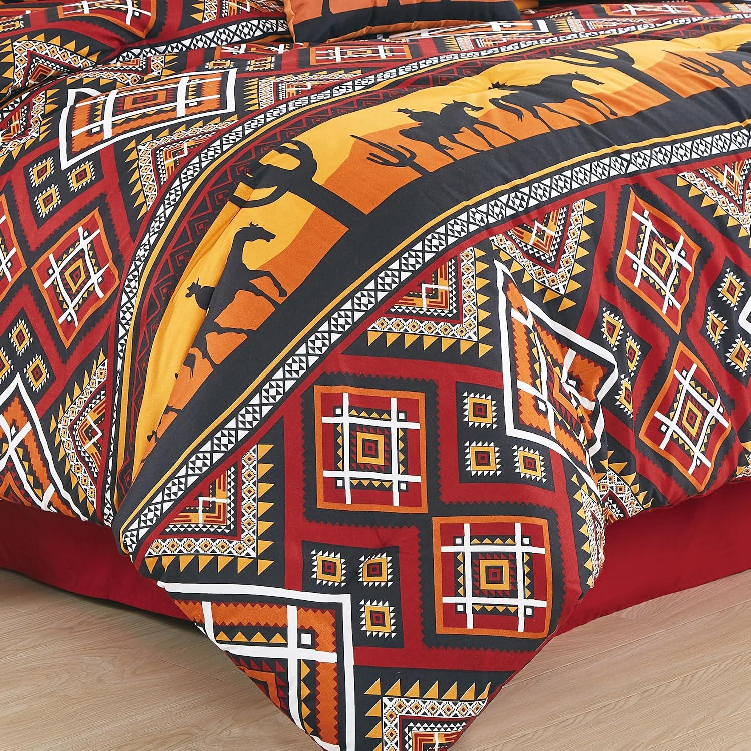 Microfiber / Polyester Standard Geometric Shapes Comforter Set