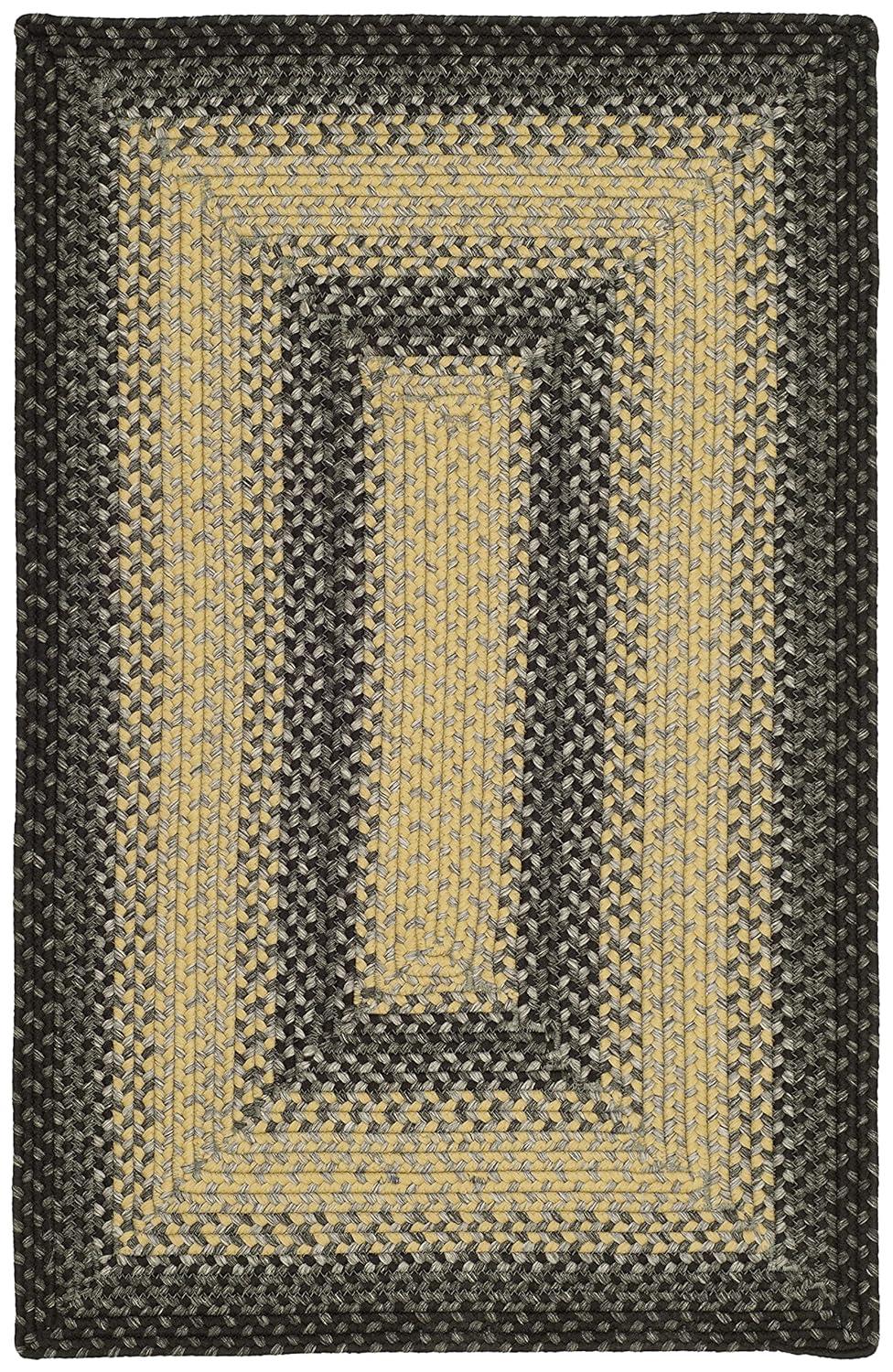 Braided BRD311 Hand Woven Accent Rug - Black/Grey - 2'6"x4' - Safavieh.