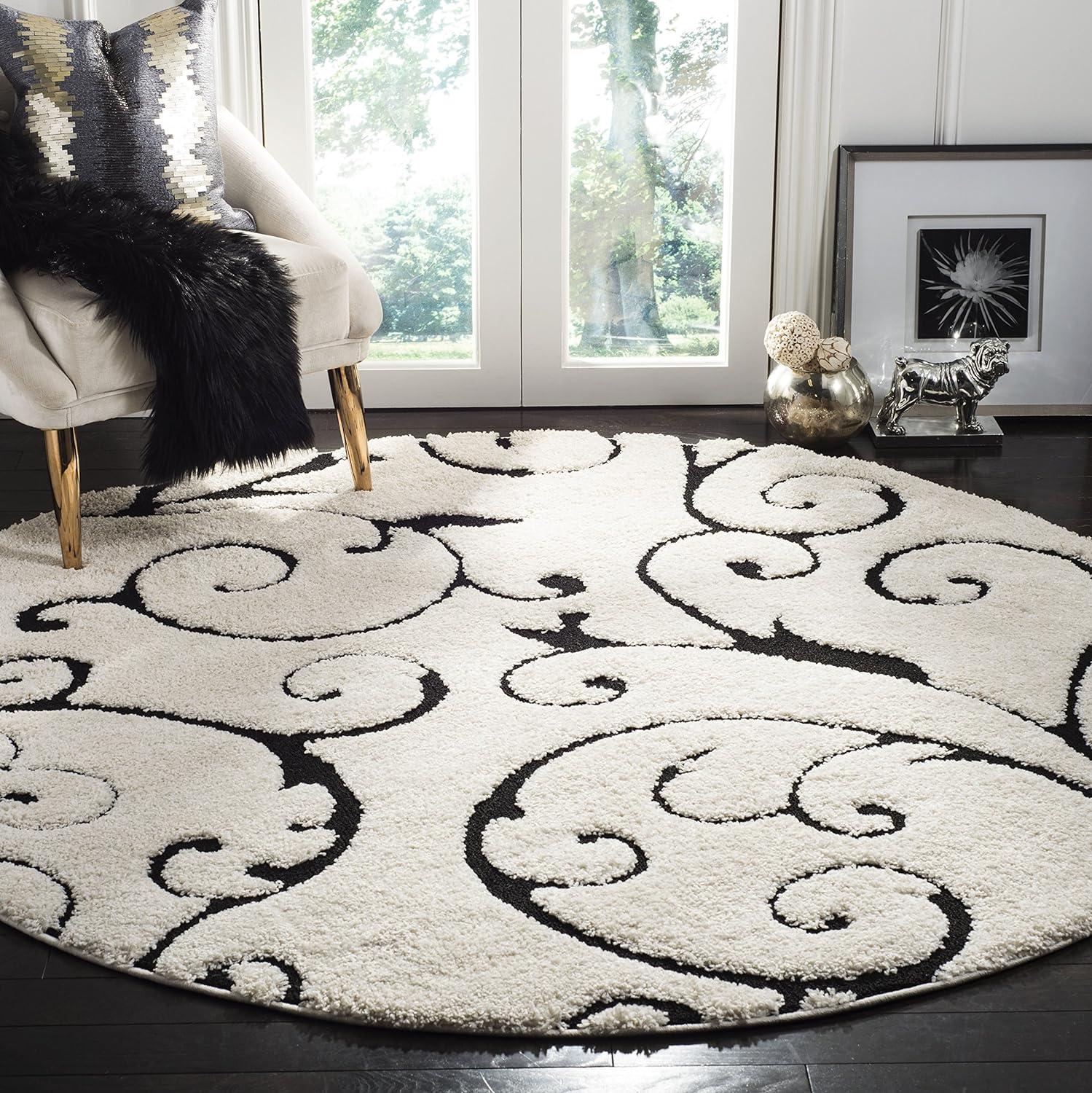 Florida Shag SG455 Power Loomed Area Rug  - Safavieh