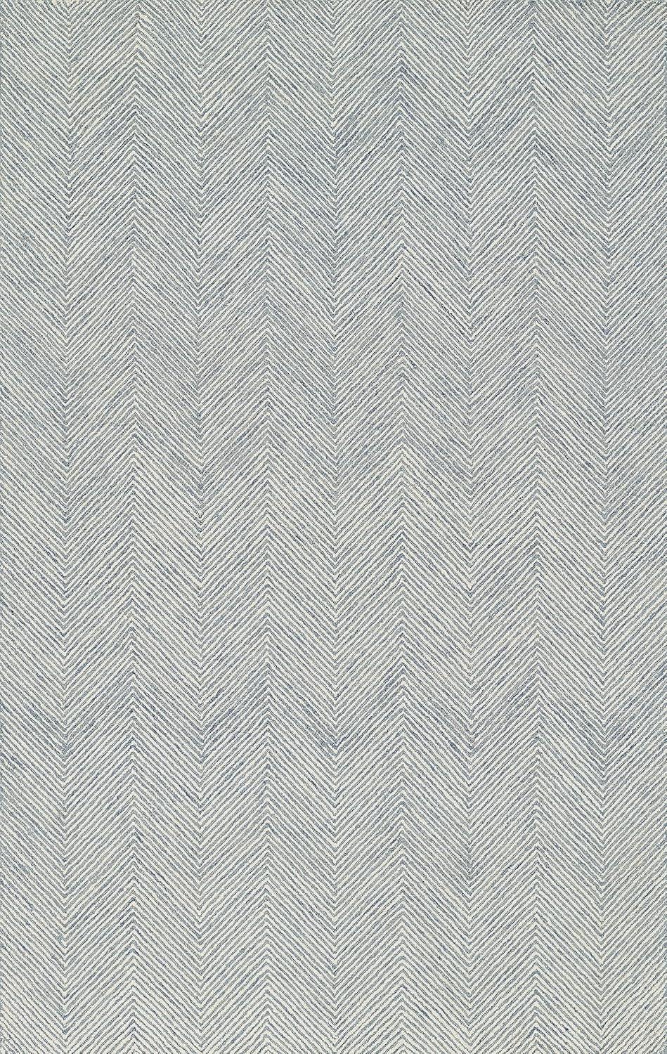 Wheaton Chevron Handmade Tufted Wool Taupe Area Rug