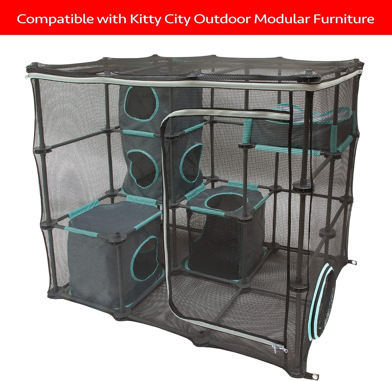 Kitty City Outdoor Catio Mega Kit for Cats, Replacement Parts, and 10' Tunnels Pipes and Joints