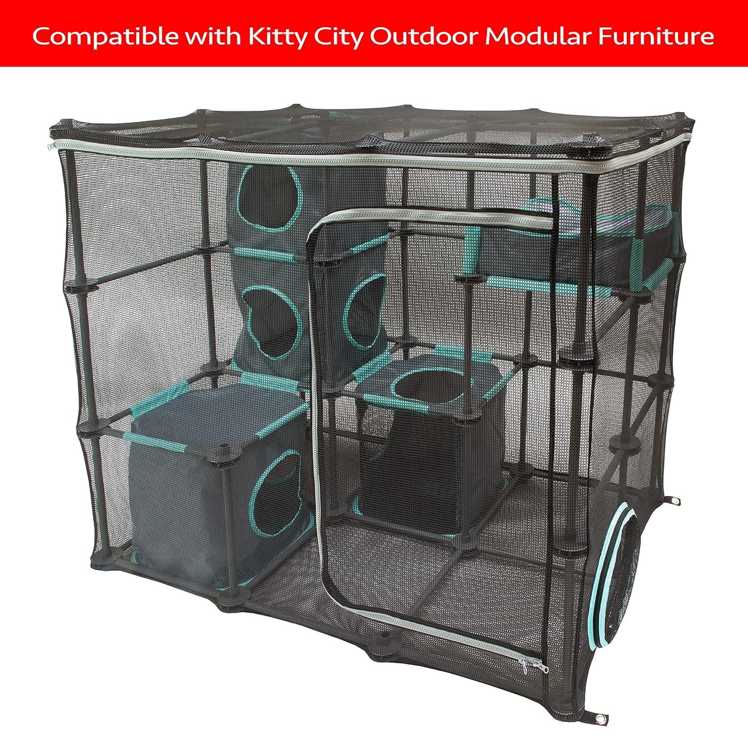 Kitty City Outdoor Catio Mega Kit for Cats, Replacement Parts, and 10' Tunnels Pipes and Joints