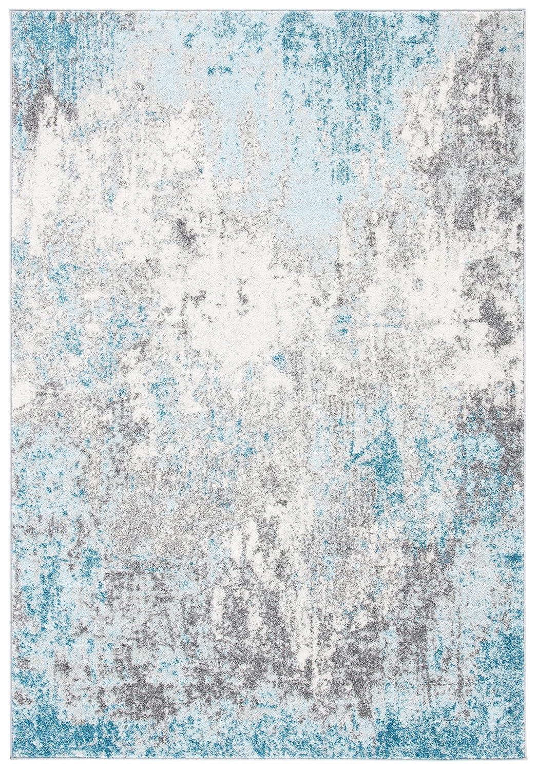 Tulum TUL207 Power Loomed Accent Rug - Grey/Blue - 2'x5' - Safavieh.
