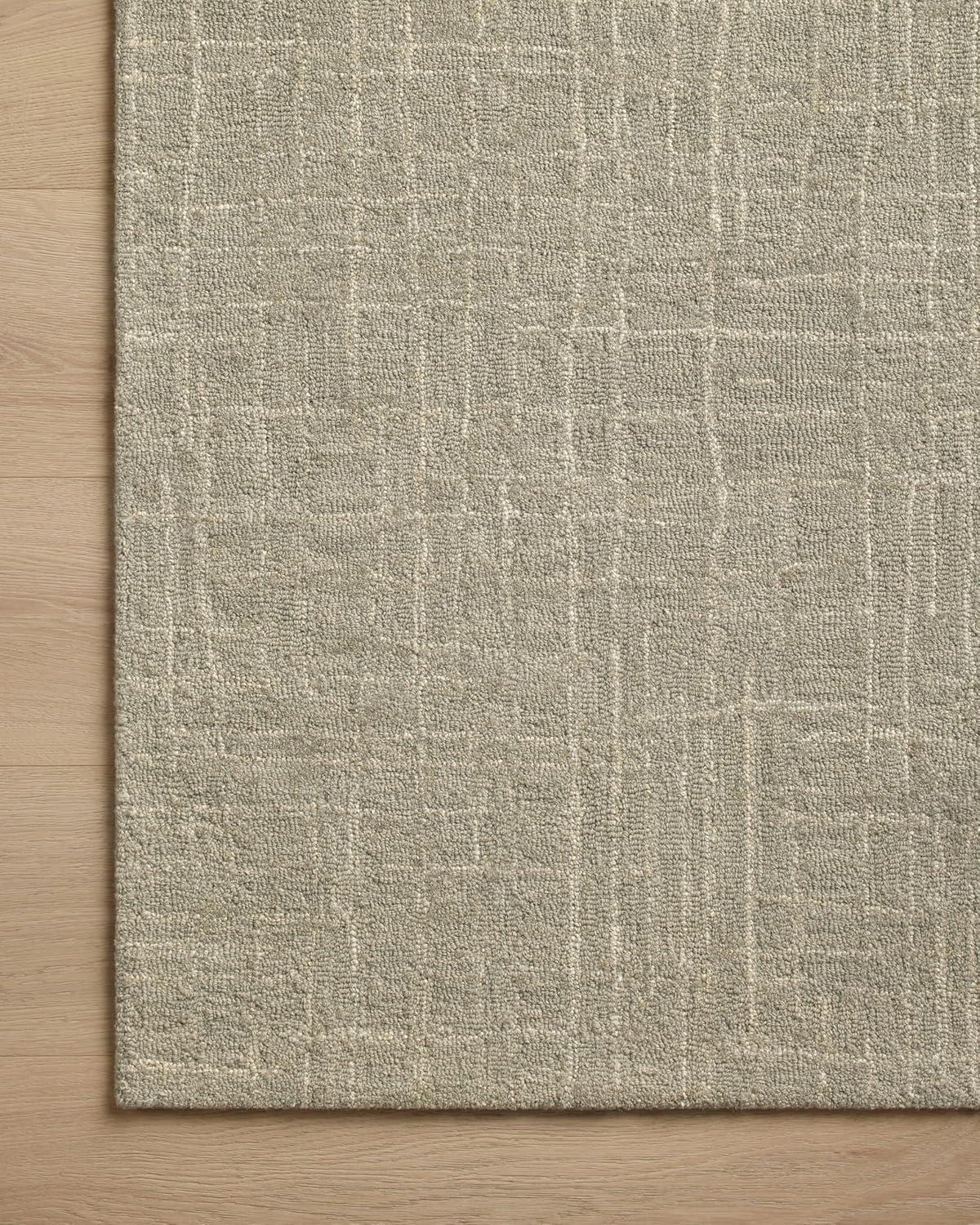 Ivory Hand-Tufted Wool Rectangular Accent Rug 3'-6" x 5'-6"