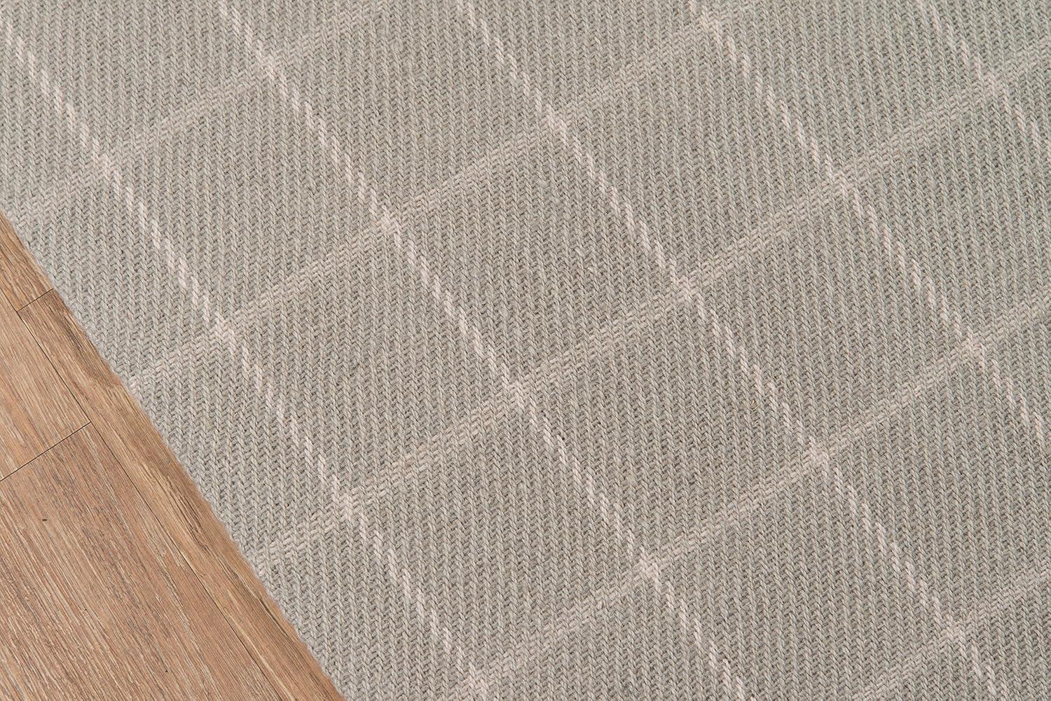 Rustic Handmade Gray Wool Runner Rug 2'3" x 8'