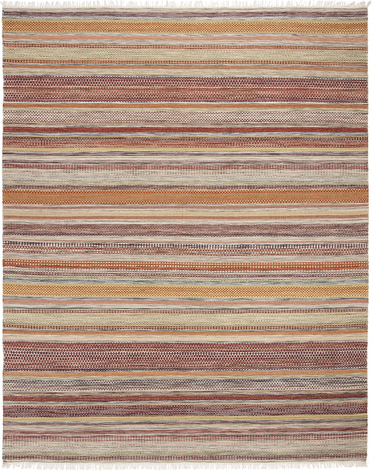 Basler Flatweave Wool Striped Rug