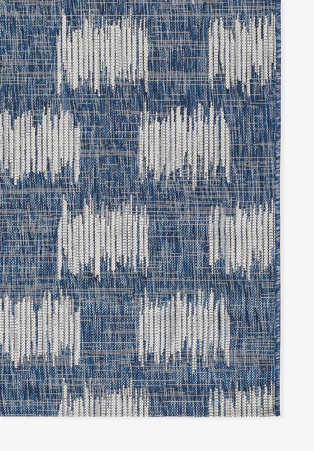 Novogratz by Momeni Villa Turin Blue Indoor Outdoor Rug 2'7" X 7'6" Runner