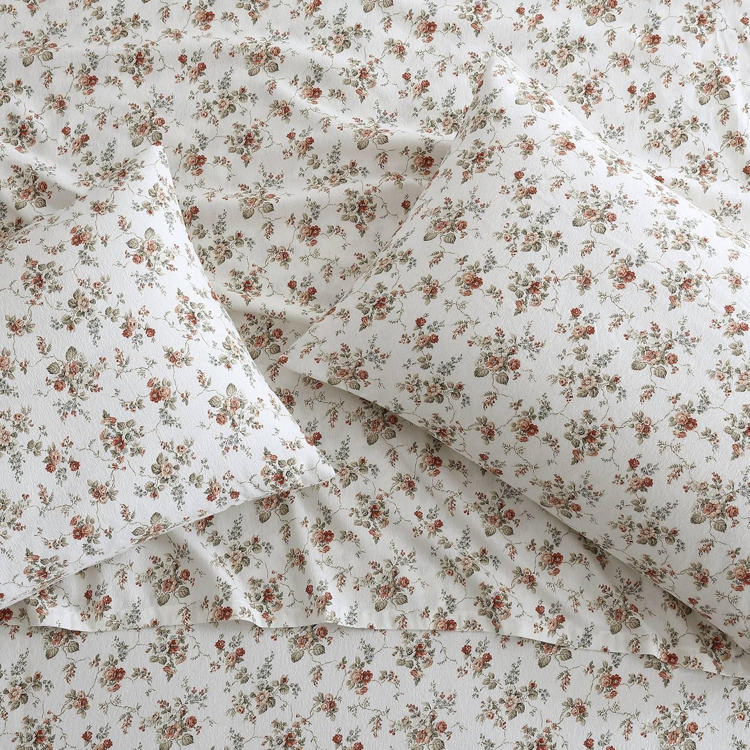 Laura Ashley Laura Ashley Cotton Flannel Cozy Sheet Sets