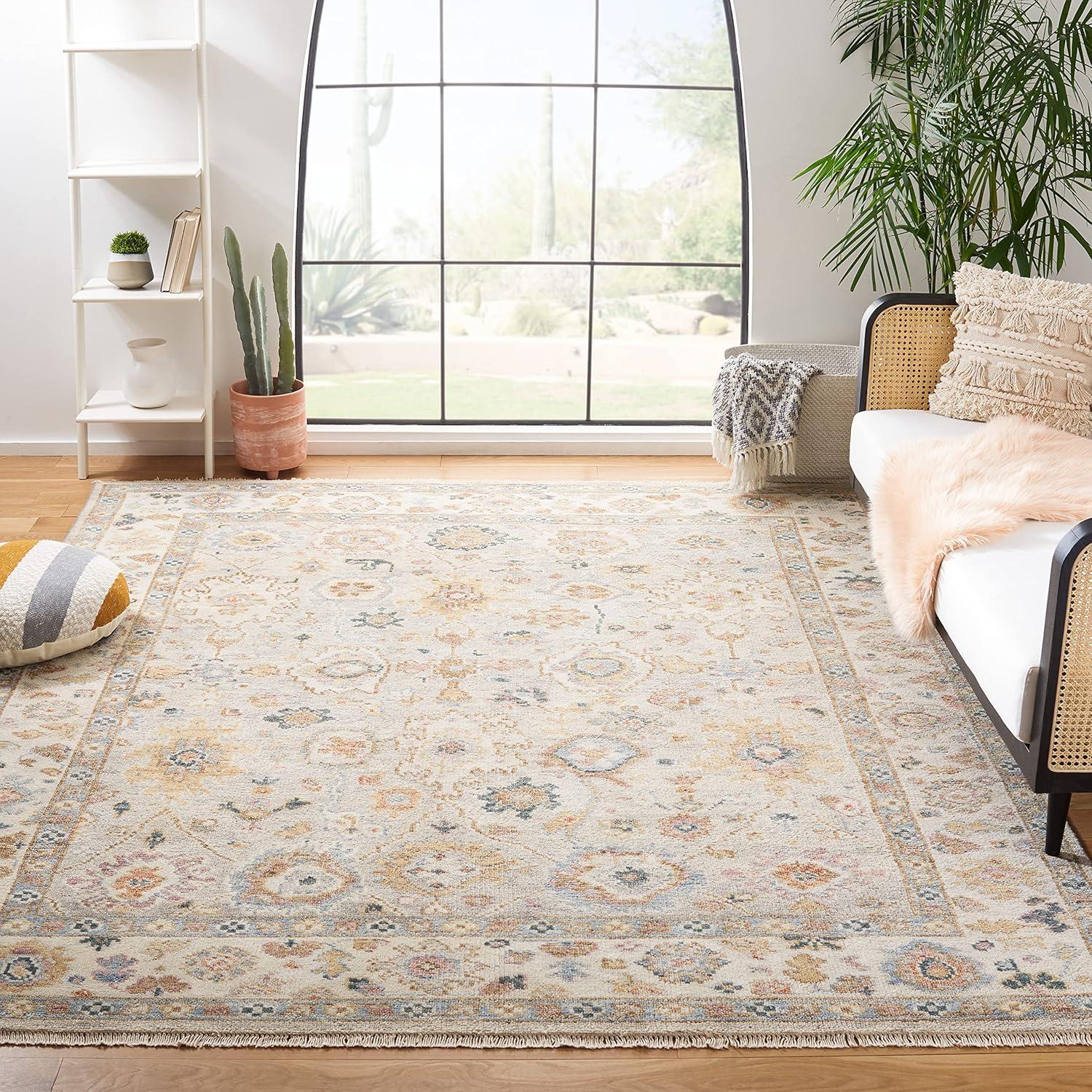 Hand Knotted 70% Wool And 30% Cotton Oriental Rug