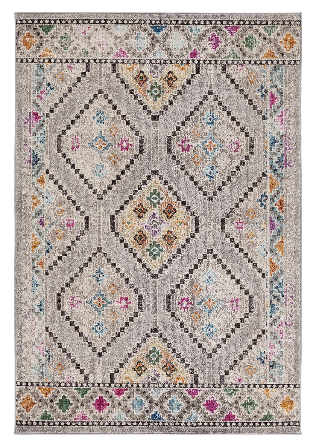 Madison MAD481 Power Loomed Area Rug - Grey/Beige - 5'3"x7'6" - Safavieh.