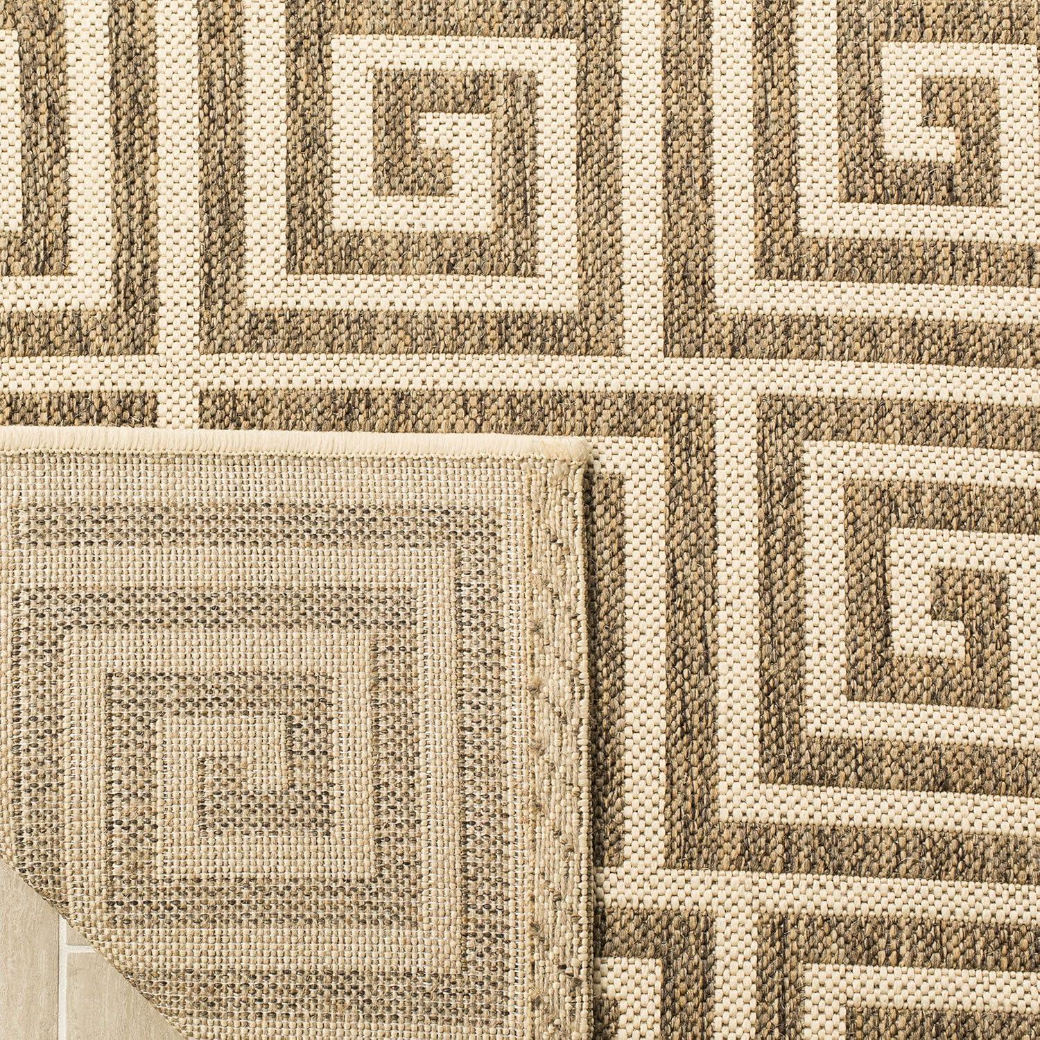 SAFAVIEH Outdoor LND129D Linden Collection Beige / Cream Rug
