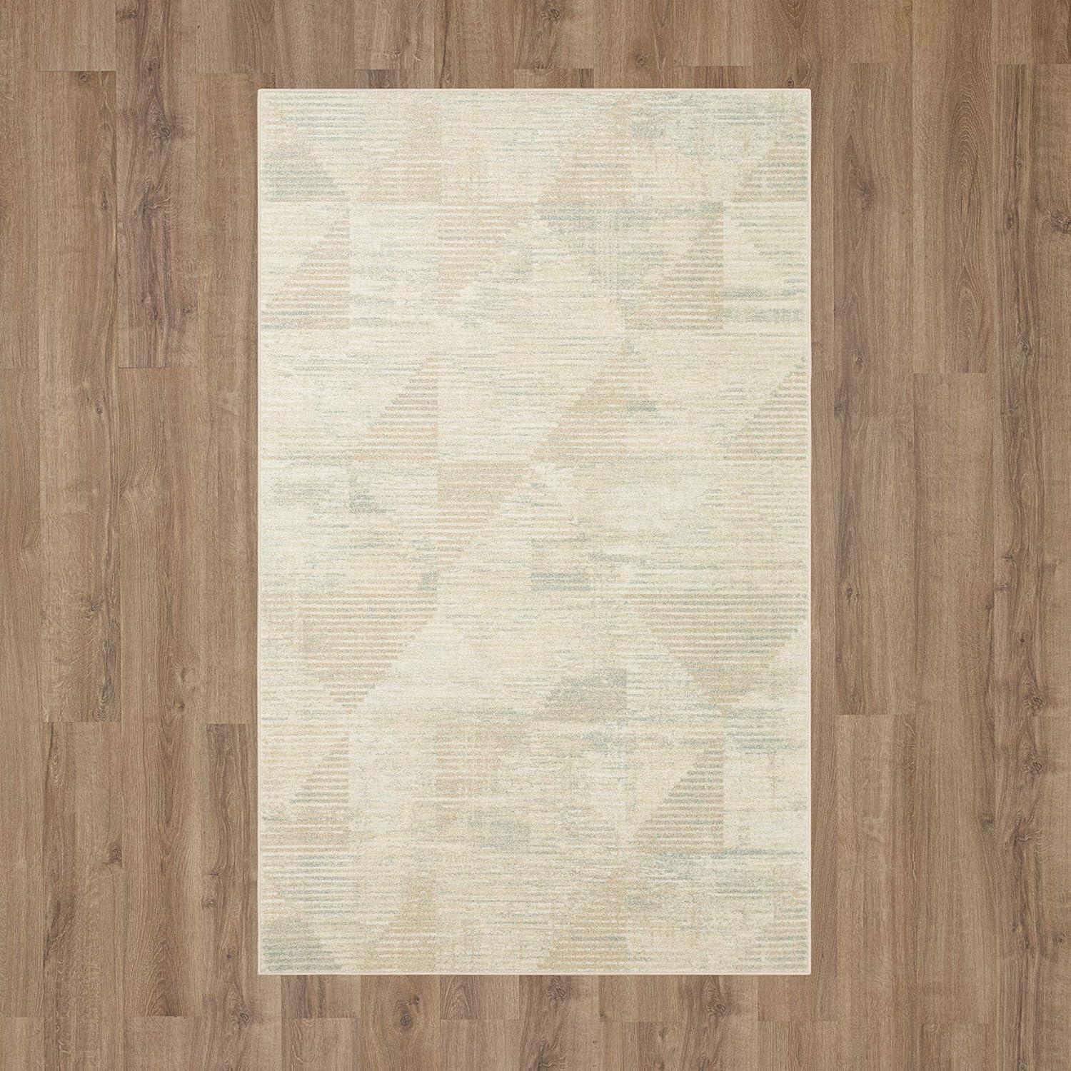 Kayenta Geometric Gray 36" x 24" Synthetic Accent Rug