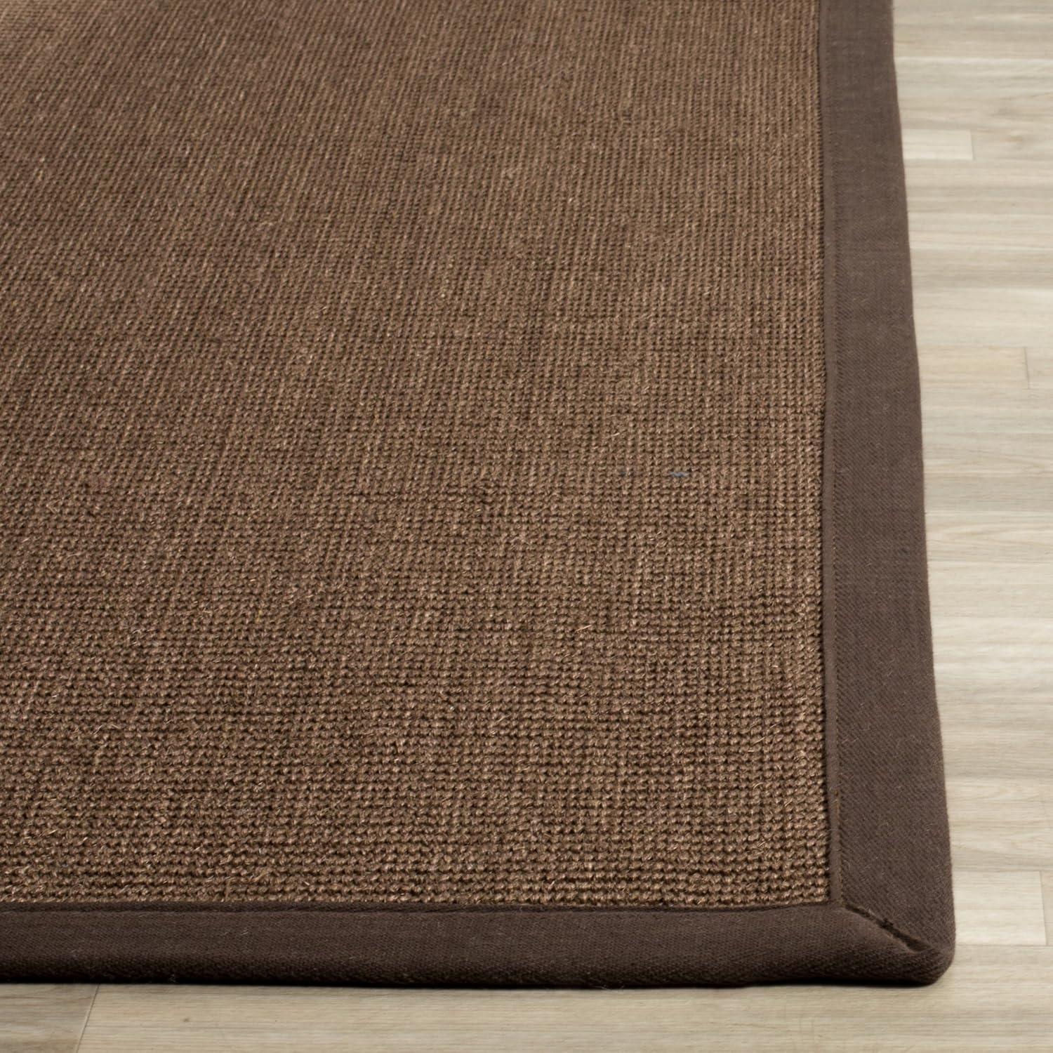 Natural Fiber NF131 Power Loomed Indoor Area Rug - Brown/Brown - 4'x6' - Safavieh