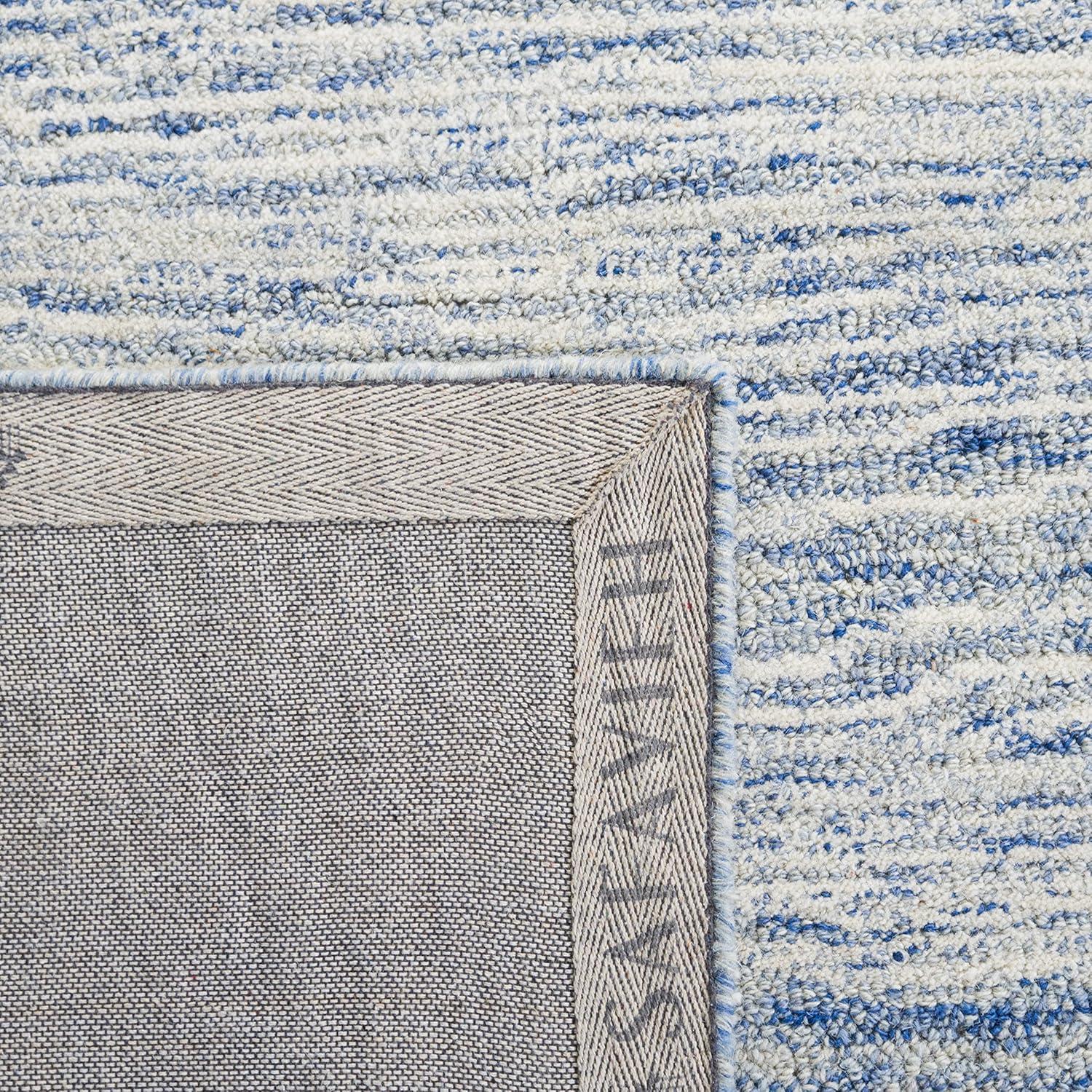 SAFAVIEH Metro Bridget Abstract Area Rug, Blue/Ivory, 4' x 6'
