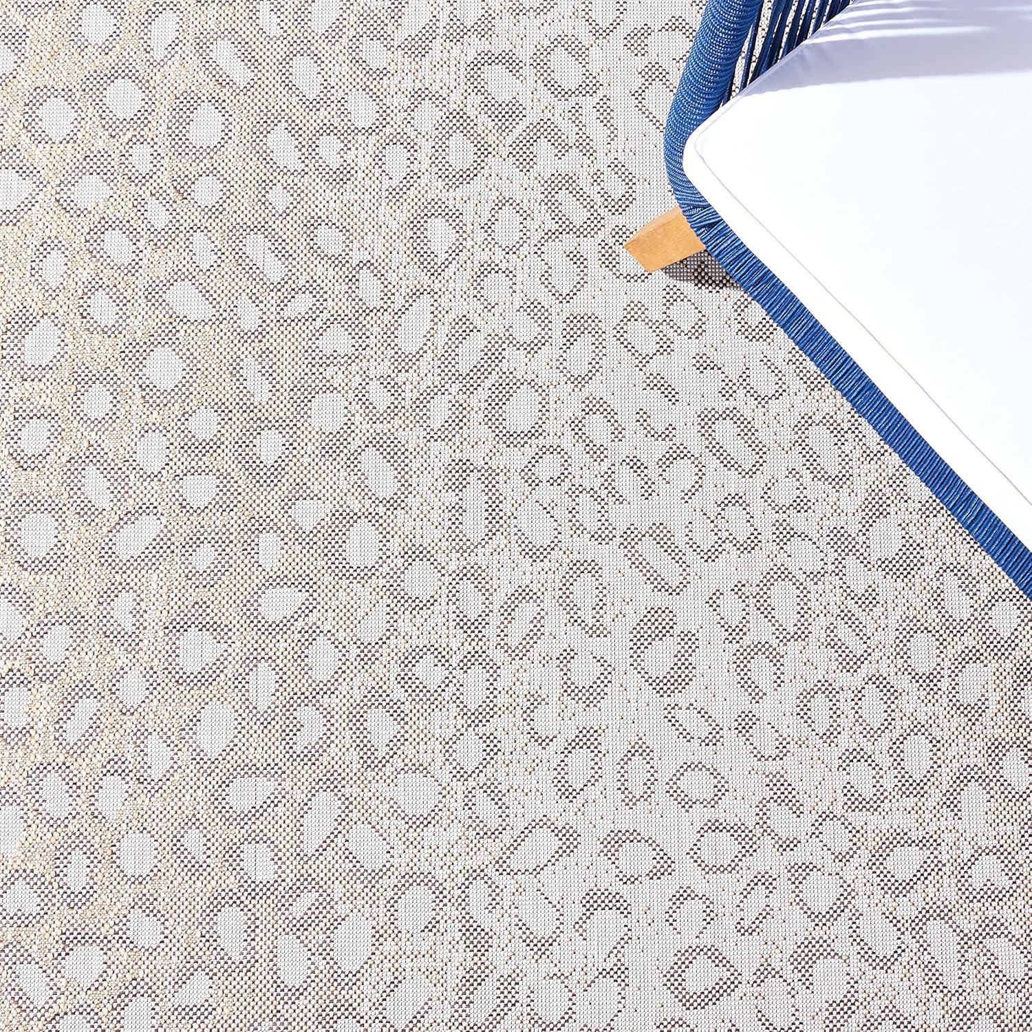 Courtyard CY6100 Power Loomed Indoor/Outdoor Accent Rug - Beige/Gold - 2'x3'7" - Safavieh.