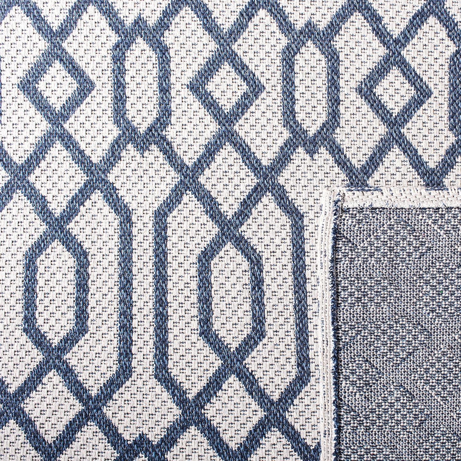 Augustine AGT421 Power Loomed Area Rug - Navy/Light Grey - 8'x10' - Safavieh.
