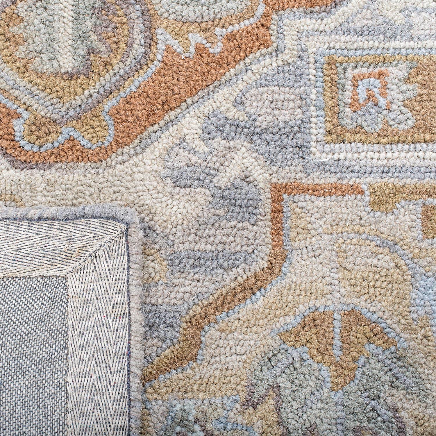 Heritage HG920 Hand Loomed Area Rug - Beige/Grey - 3'x5' - Safavieh.