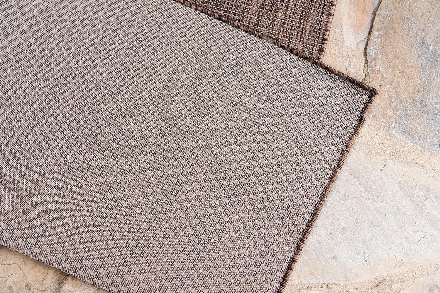 Unique Loom Outdoor Solid Solid Woven Area Rug