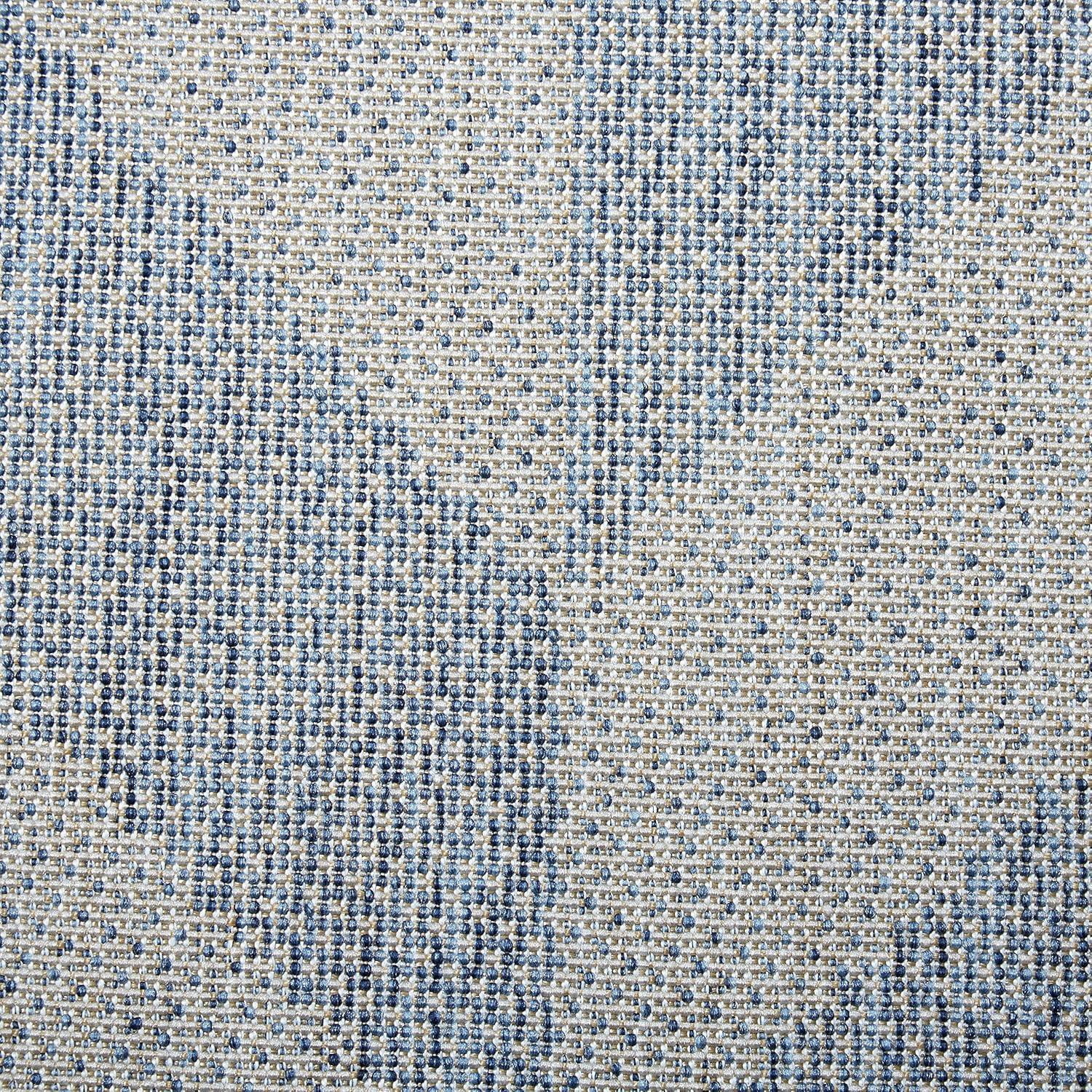 Nicole Miller New York Patio Country Calla Herringbone Indoor/Outdoor Area Rug, Blue/Grey
