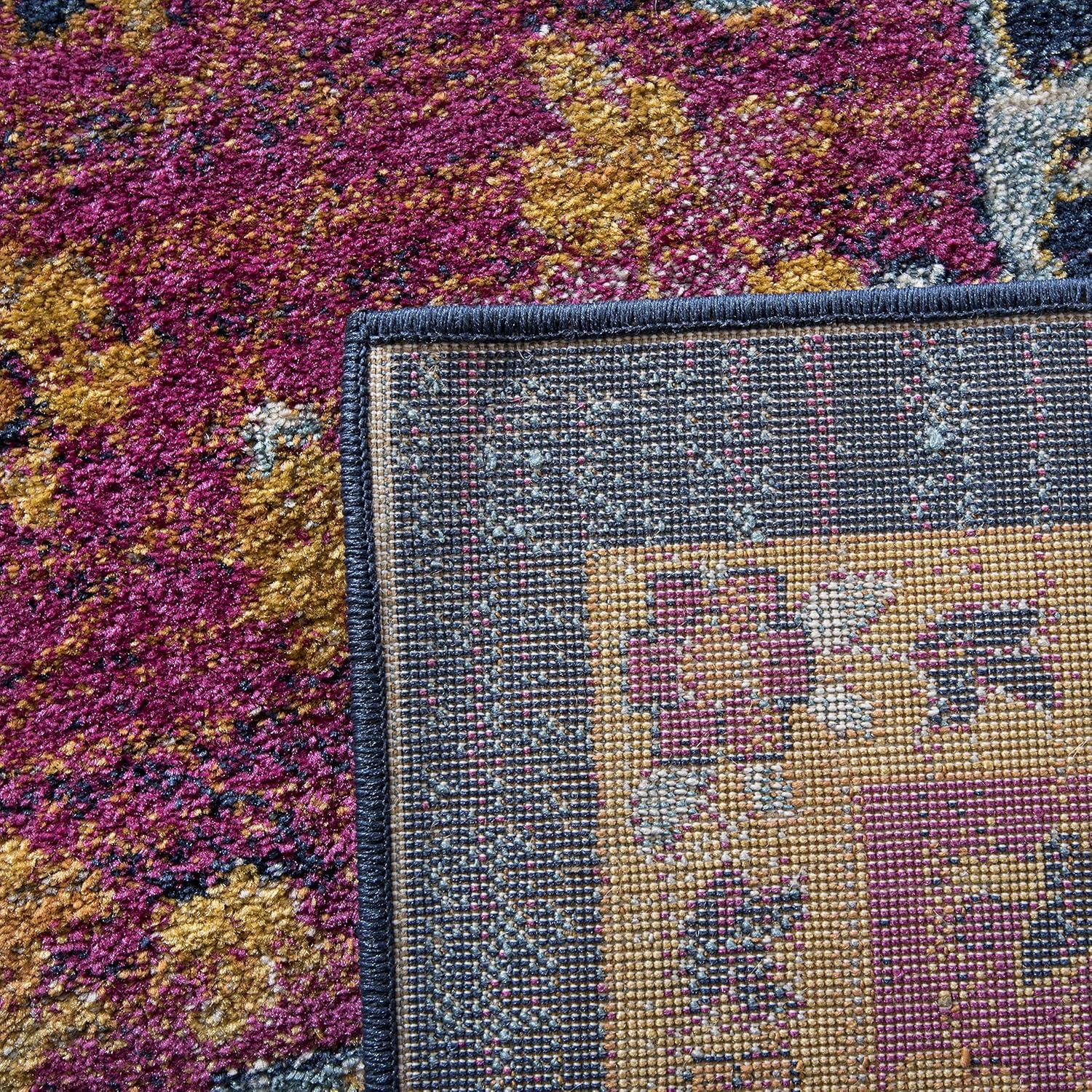 Evoke EVK275 Power Loomed Indoor Area Rug - Fuchsia/Orange - 8'x10' - Safavieh