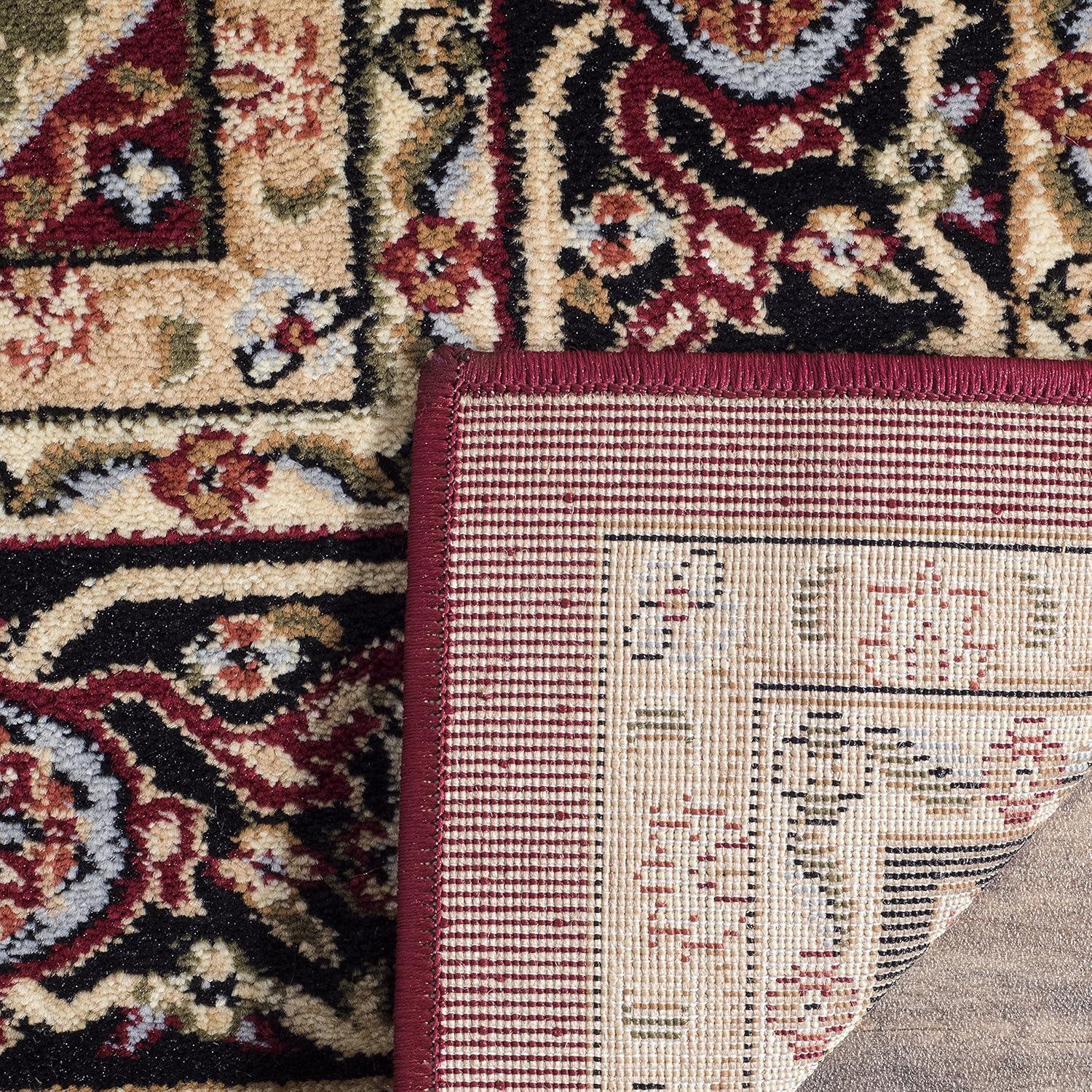 Lyndhurst Heriz LNH330 Power Loomed Accent Rug - Red/Black - 3'3"x5'3" - Safavieh