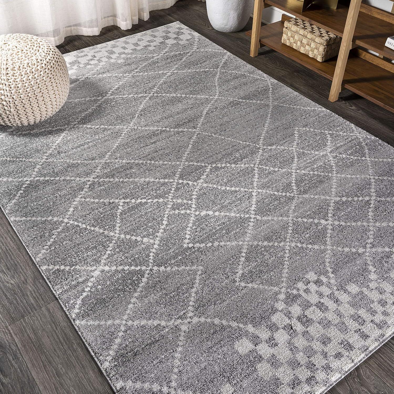 Asilah Moroccan Modern Diamond Area Rug  - JONATHAN Y