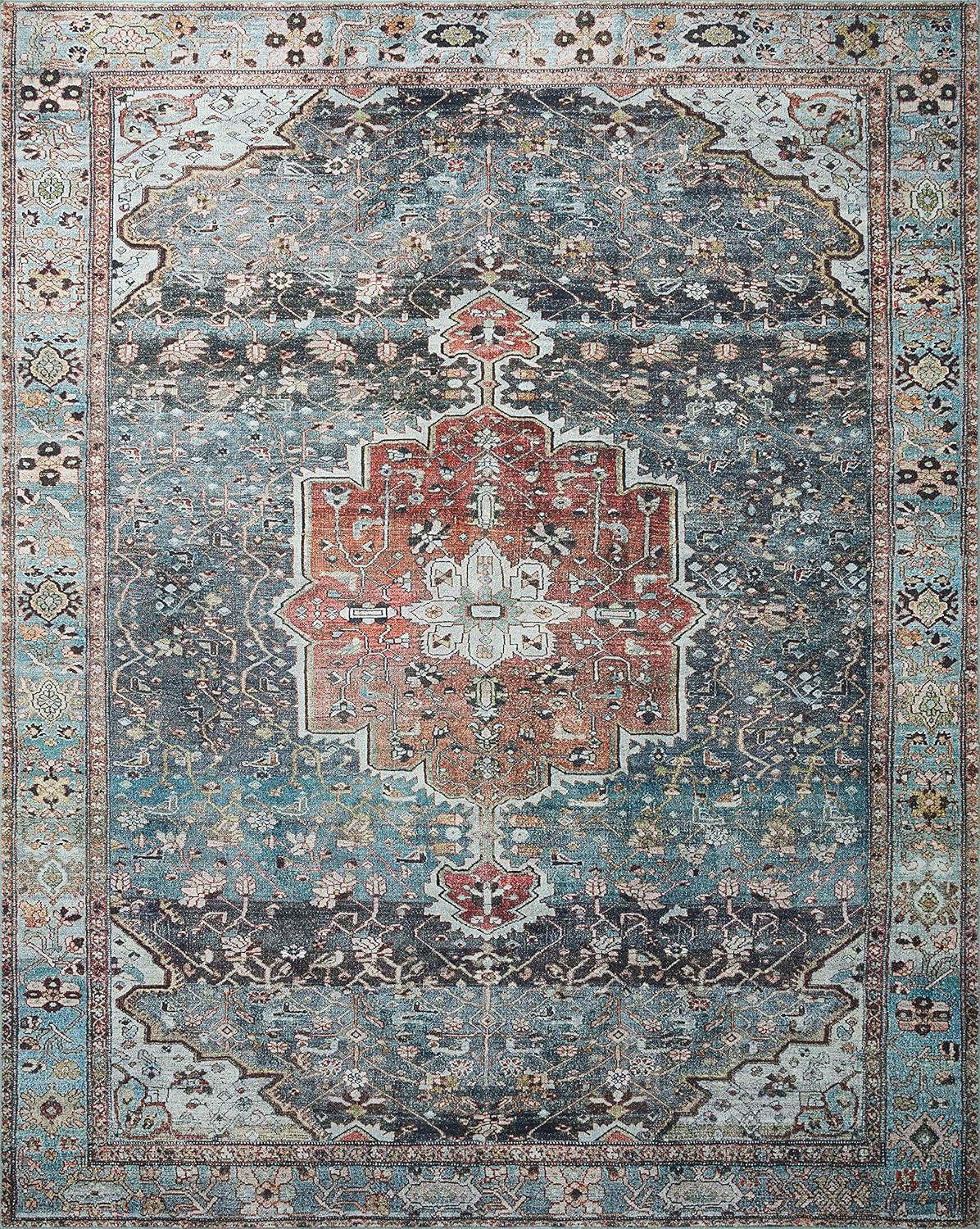 Loloi II Loloi Margot Ocean/Brick Area Rug feat. CloudPile