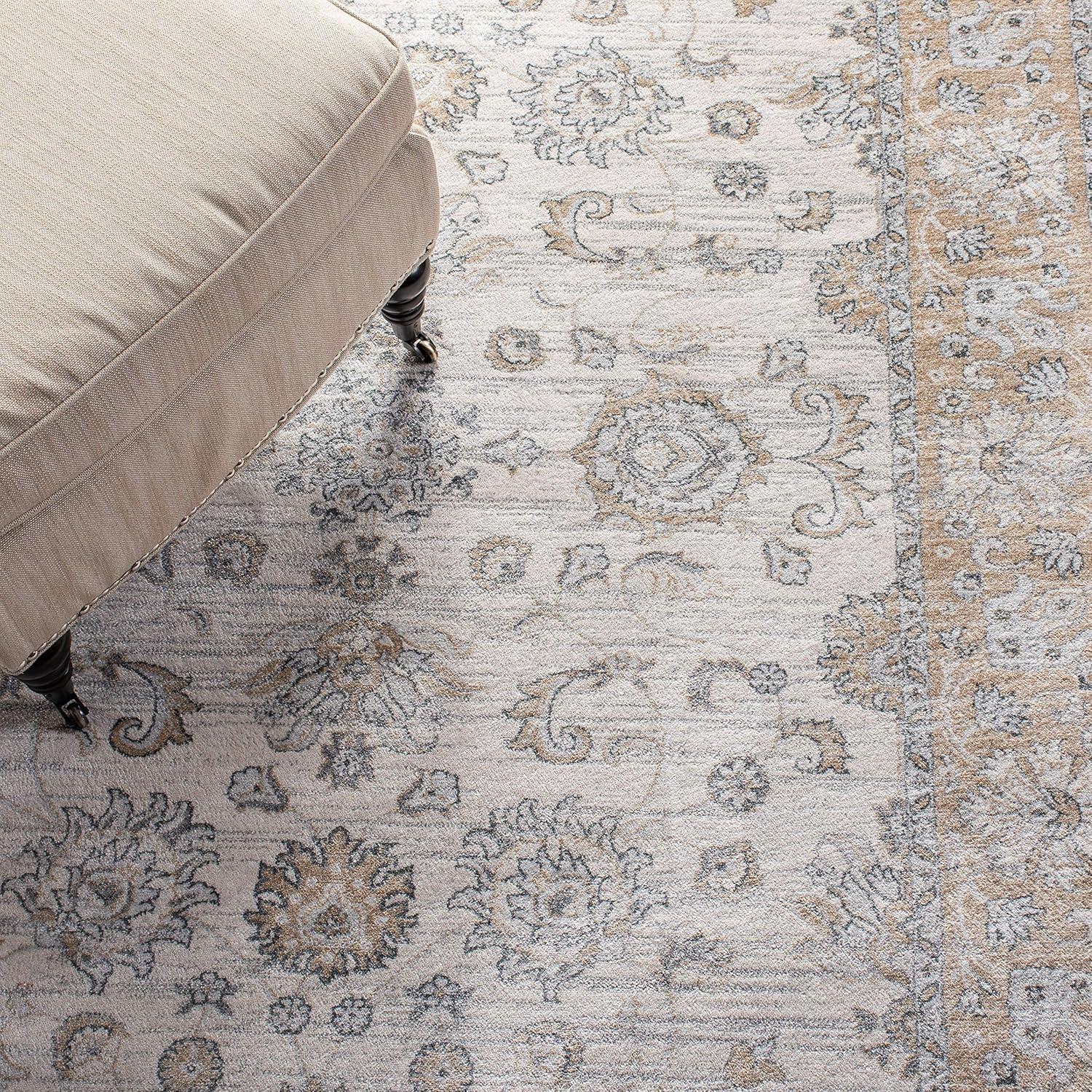 Isabella ISA940 Power Loomed Area Rug - Cream/Beige - 8'x10' - Safavieh