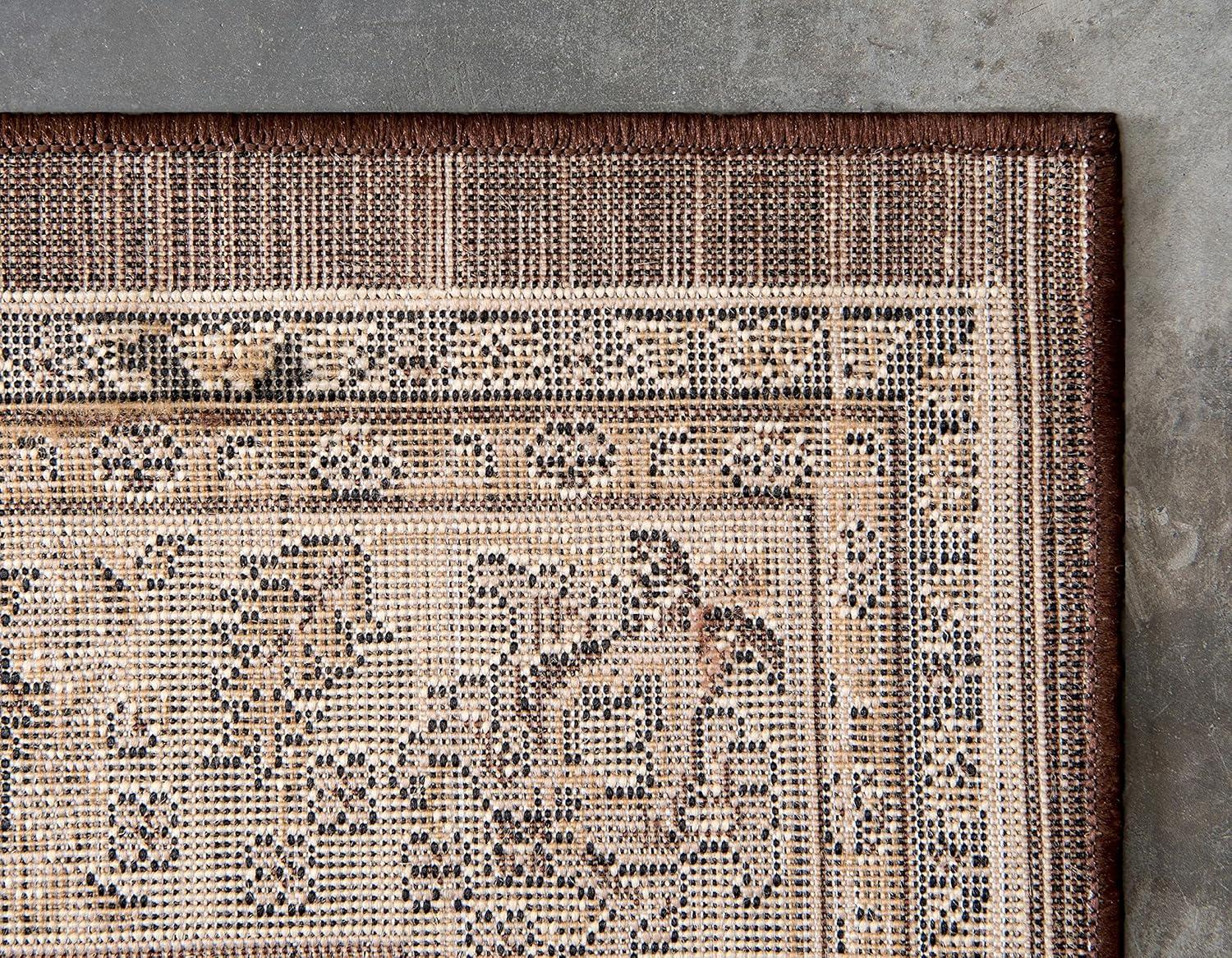Unique Loom 9' 10 x 13' 1 Sialk Hill Washington Terracotta Area Rug