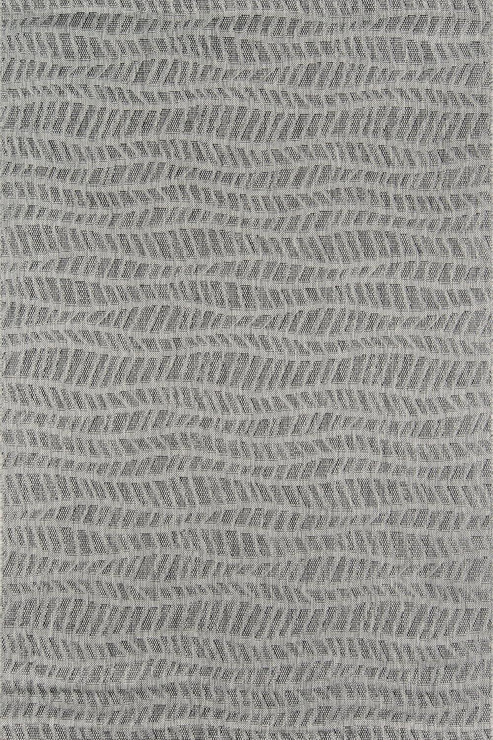 Novogratz by Momeni 3'11"x5'7" Villa Indoor/Outdoor Emilia Gray Area Rug: Modern Geometric, Quick Dry, All-Weather, Low Pile