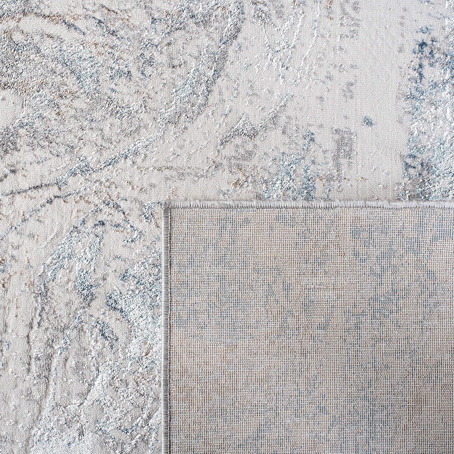 Isabella ISA936 Power Loomed Area Rug - Light Grey/Grey - 8'x10' - Safavieh