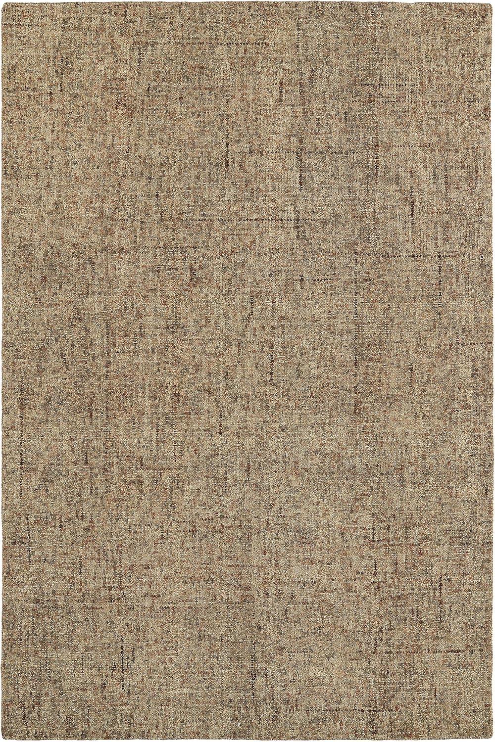 Desert Taupe Hand-Tufted Wool 5' x 7' Rug