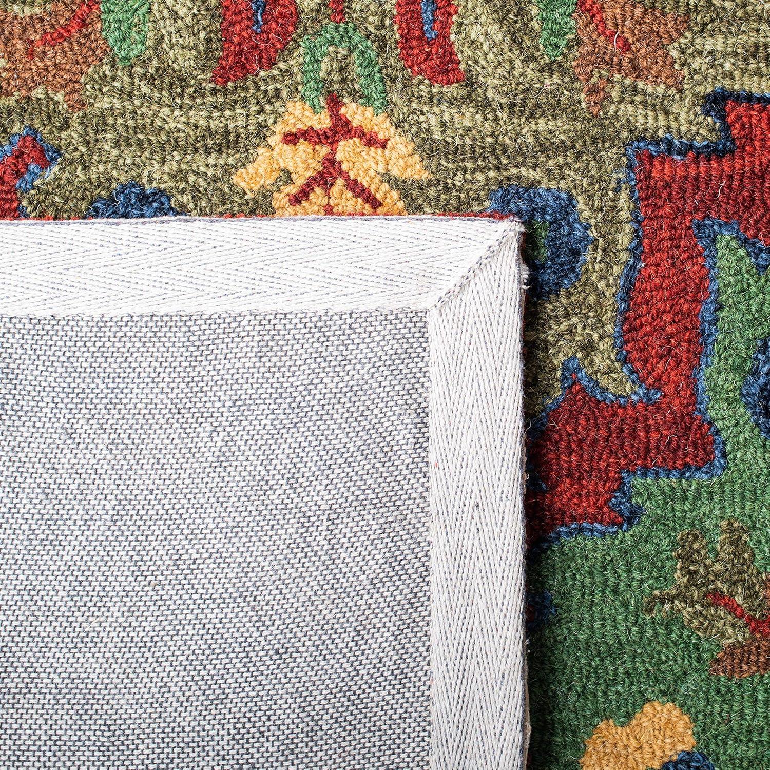 Heritage HG354 Hand Tufted Area Rug - Red/Blue - 6'x9' - Safavieh.