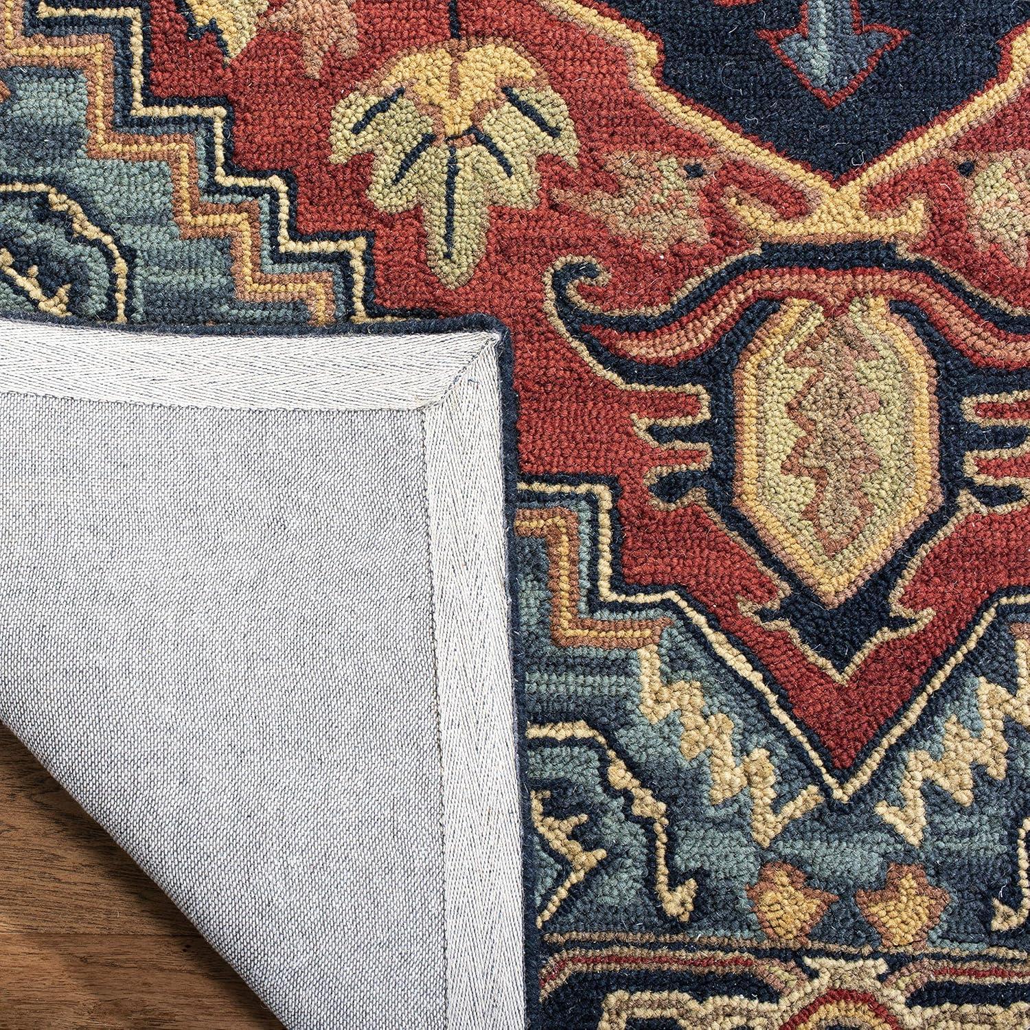 Heritage HG920 Hand Loomed Area Rug - Beige/Grey - 8'9"x11'9" - Safavieh.