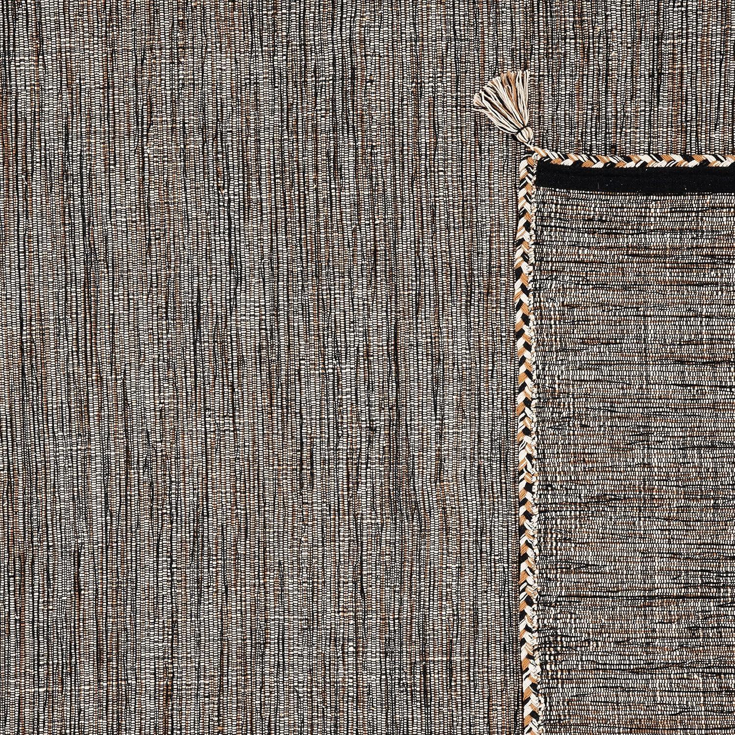 Montauk MTK150 Hand Woven Area Rug - Brown/Black - 5'x5' - Safavieh.