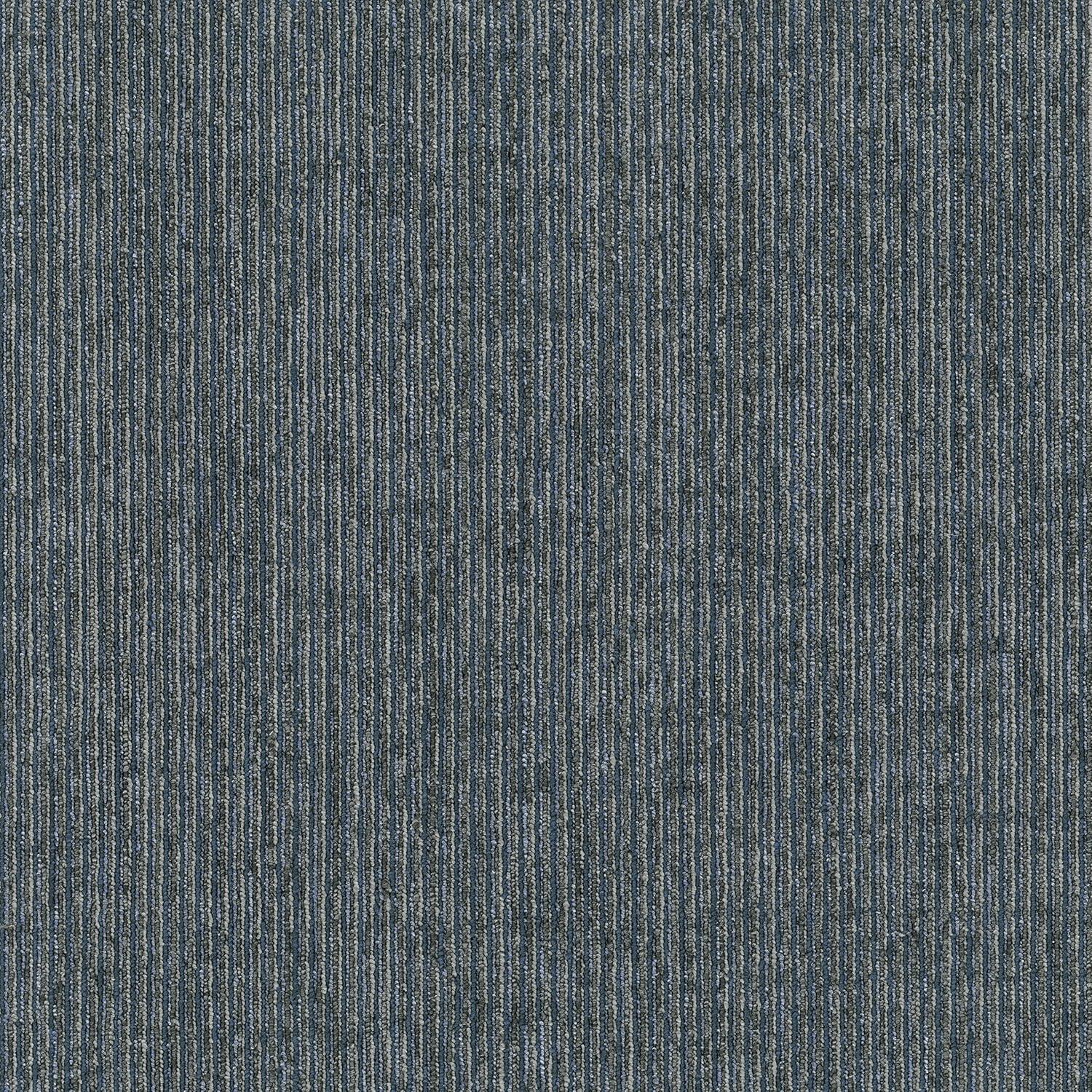 Mohawk Basics 24" x 24" Carpet Tile Sample with EnviroStrand™ PET Fiber in Navy (1 piece)