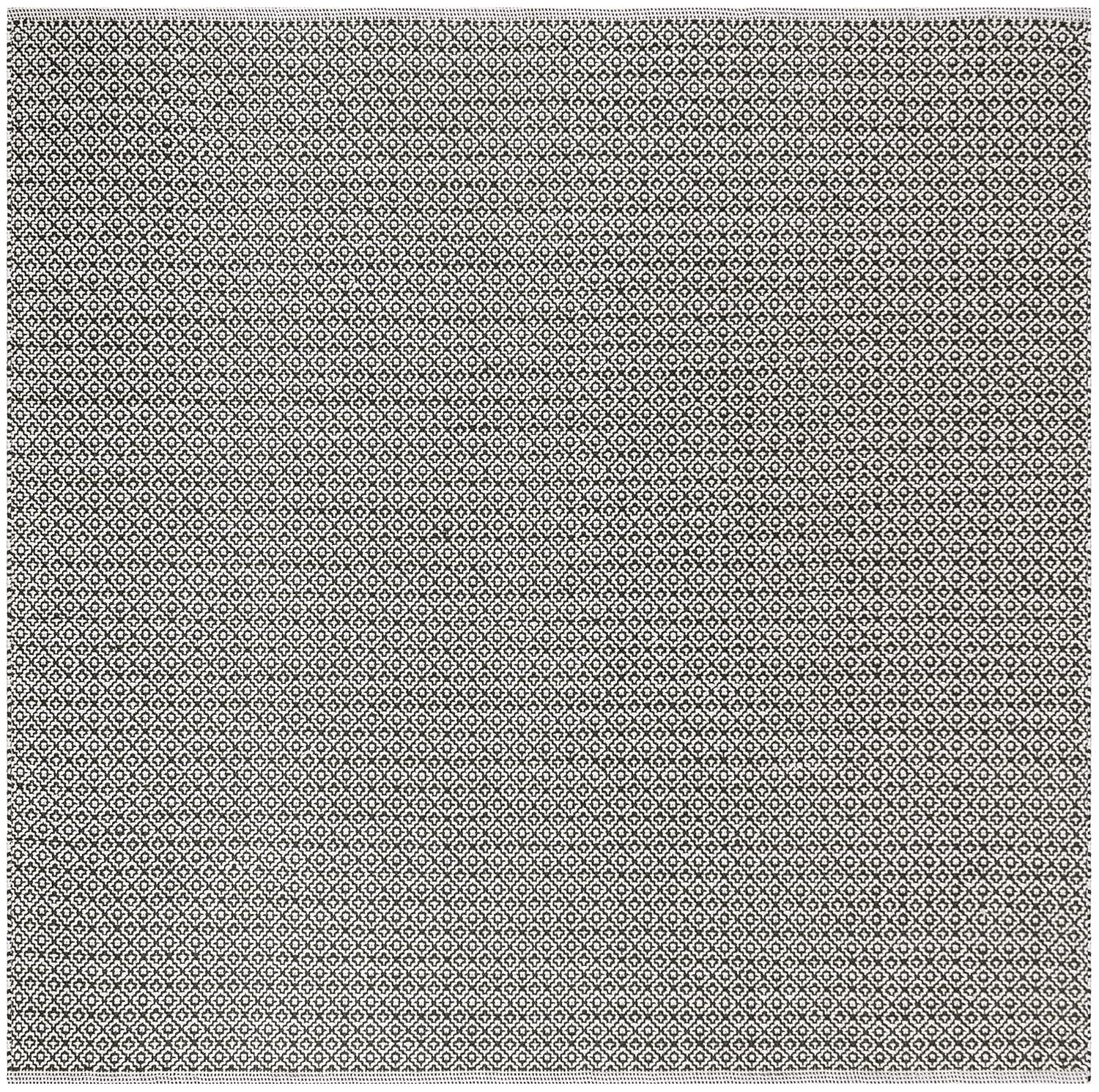 Montauk MTK717 Hand Woven Indoor Area Rug - Ivory/Black - 6'x6' - Safavieh.