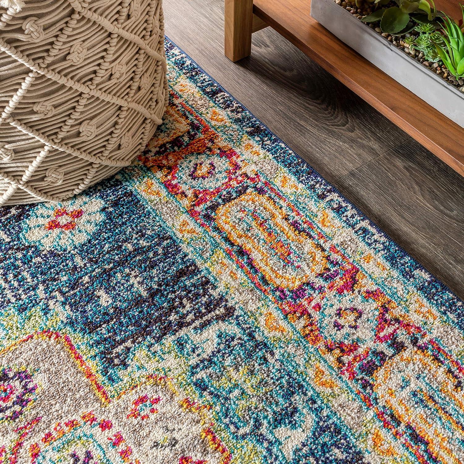 Bohemian FLAIR Boho Vintage Medallion Area Rug - JONATHAN Y