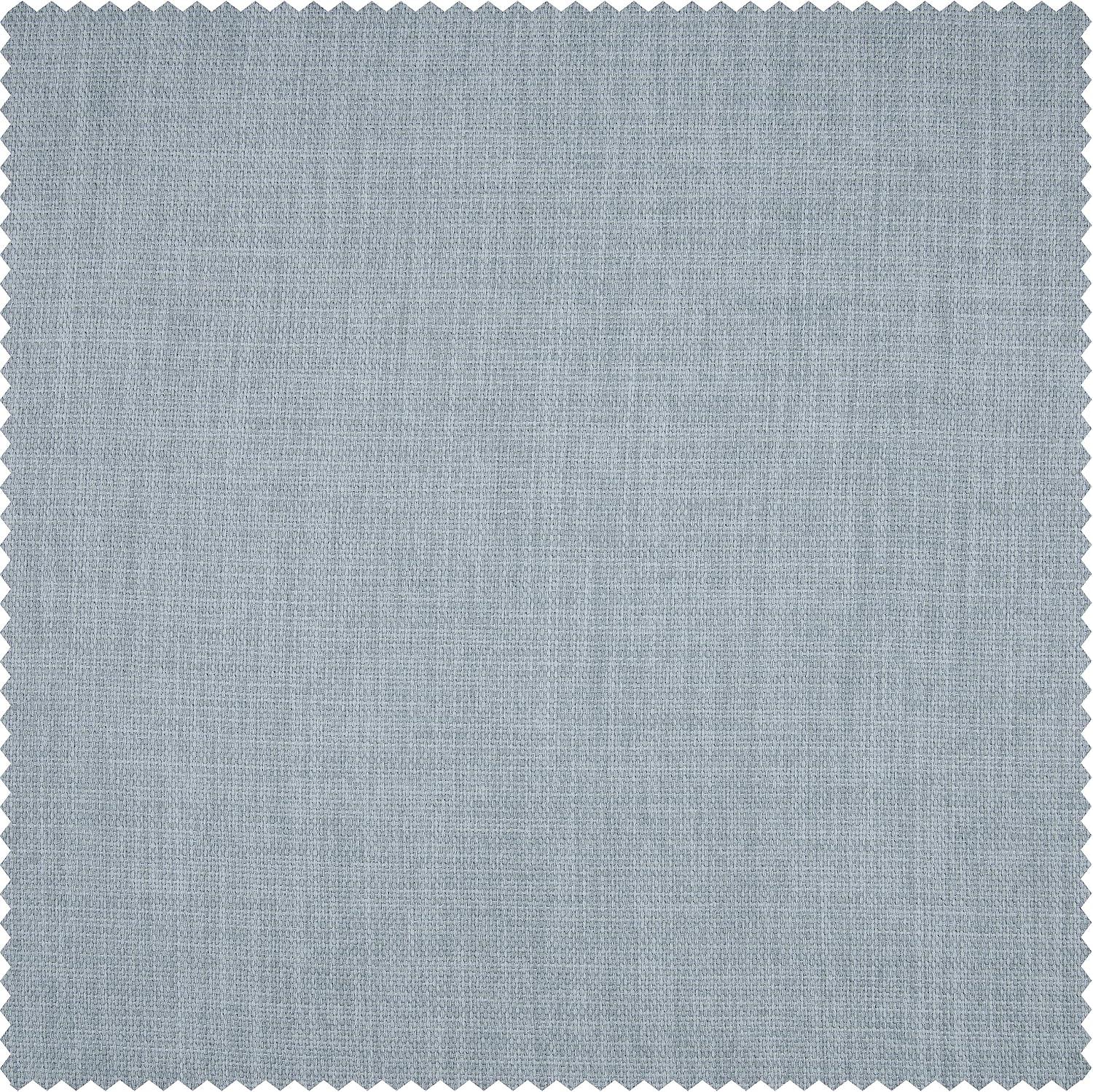 Heather Grey Faux Linen Room Darkening Curtain (1 Panel), Heather Grey, 50W X 96L