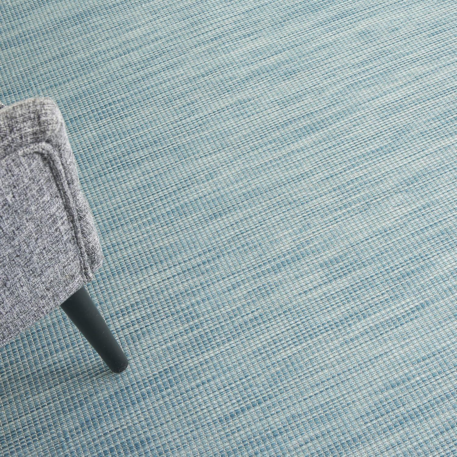 Nourison Positano POS01 Indoor/outdoor Area Rug - Aqua 5' x 7'