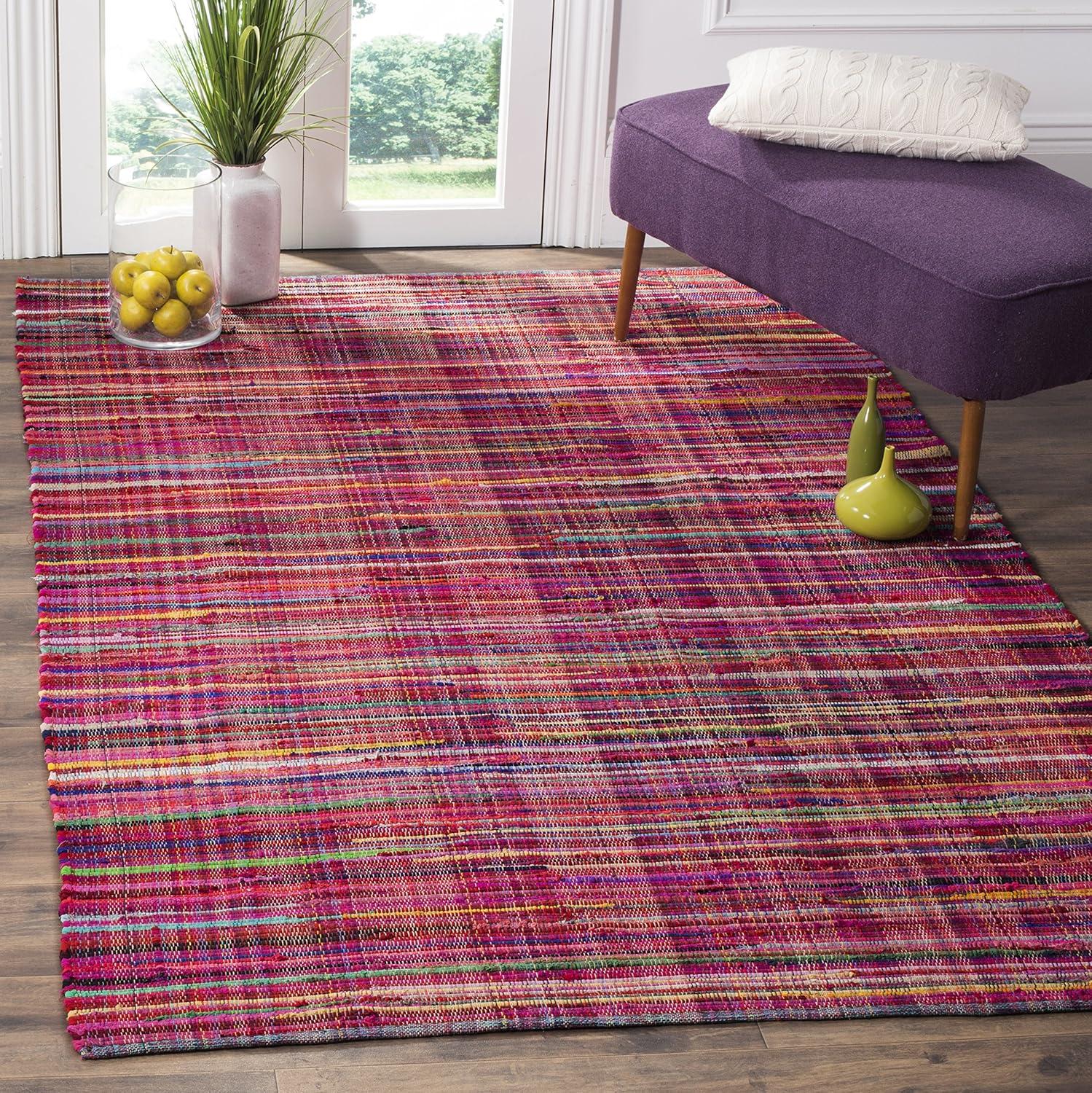 Rag Area Rug RAR240 Hand Woven Area Rug  - Safavieh