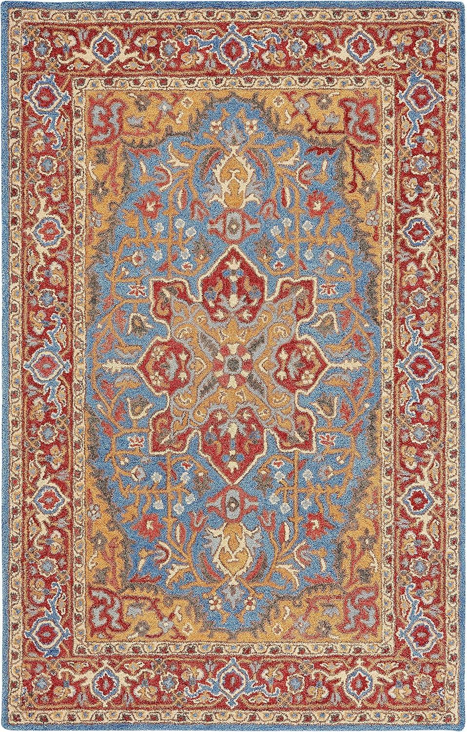 SAFAVIEH Antiquity Louise Oriental Area Rug, Red/Blue, 5' x 8'