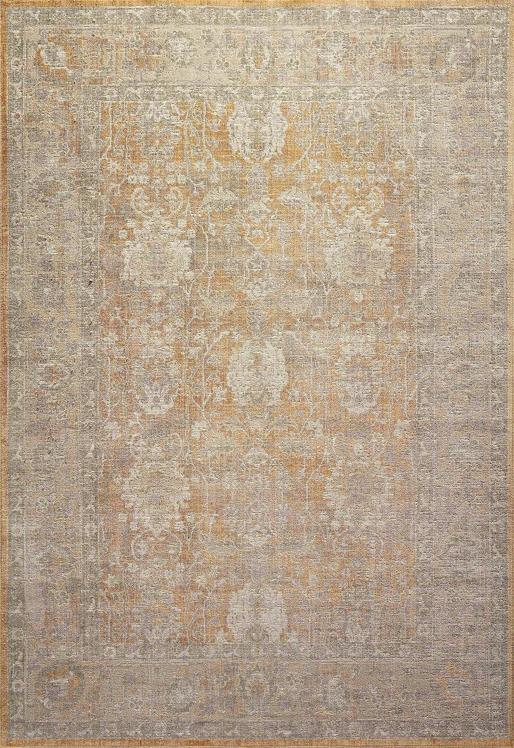 Chris Loves Julia x Loloi Rosemarie Oriental Gold/Sand Area Rug