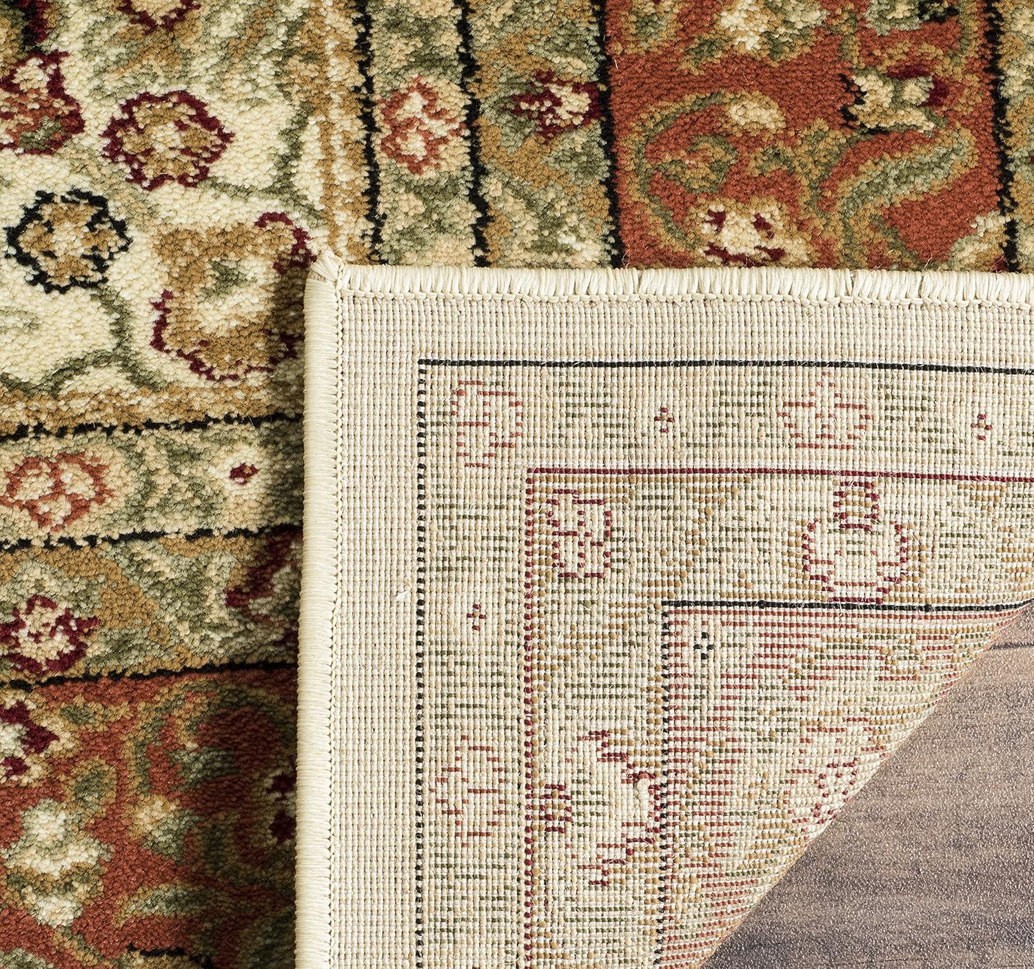 SAFAVIEH Lyndhurst Elizabeth Traditional Floral Area Rug, Ivory/Rust, 11' x 15'