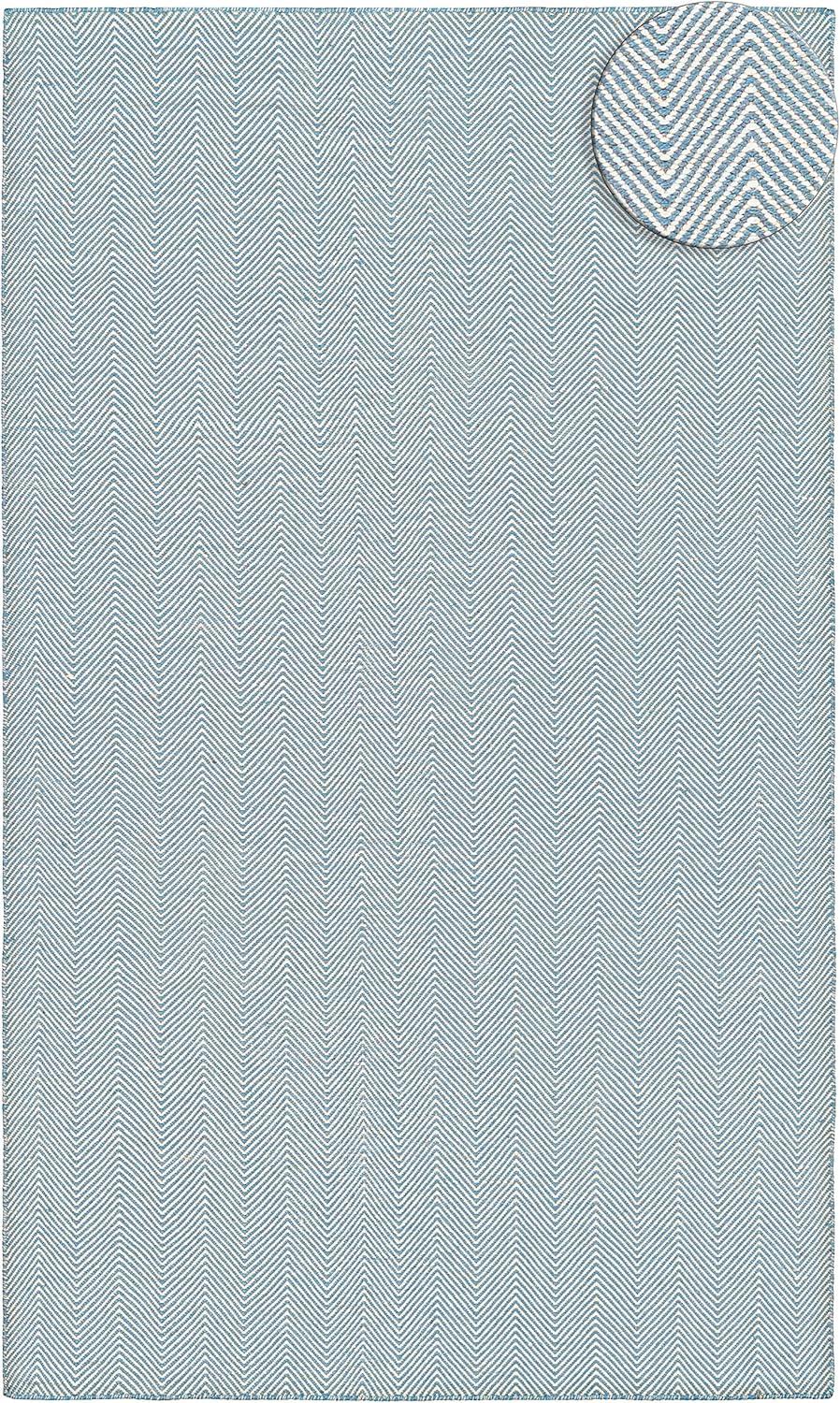 Cottages Denim 8' x 10' Hand-Woven Reversible Synthetic Area Rug